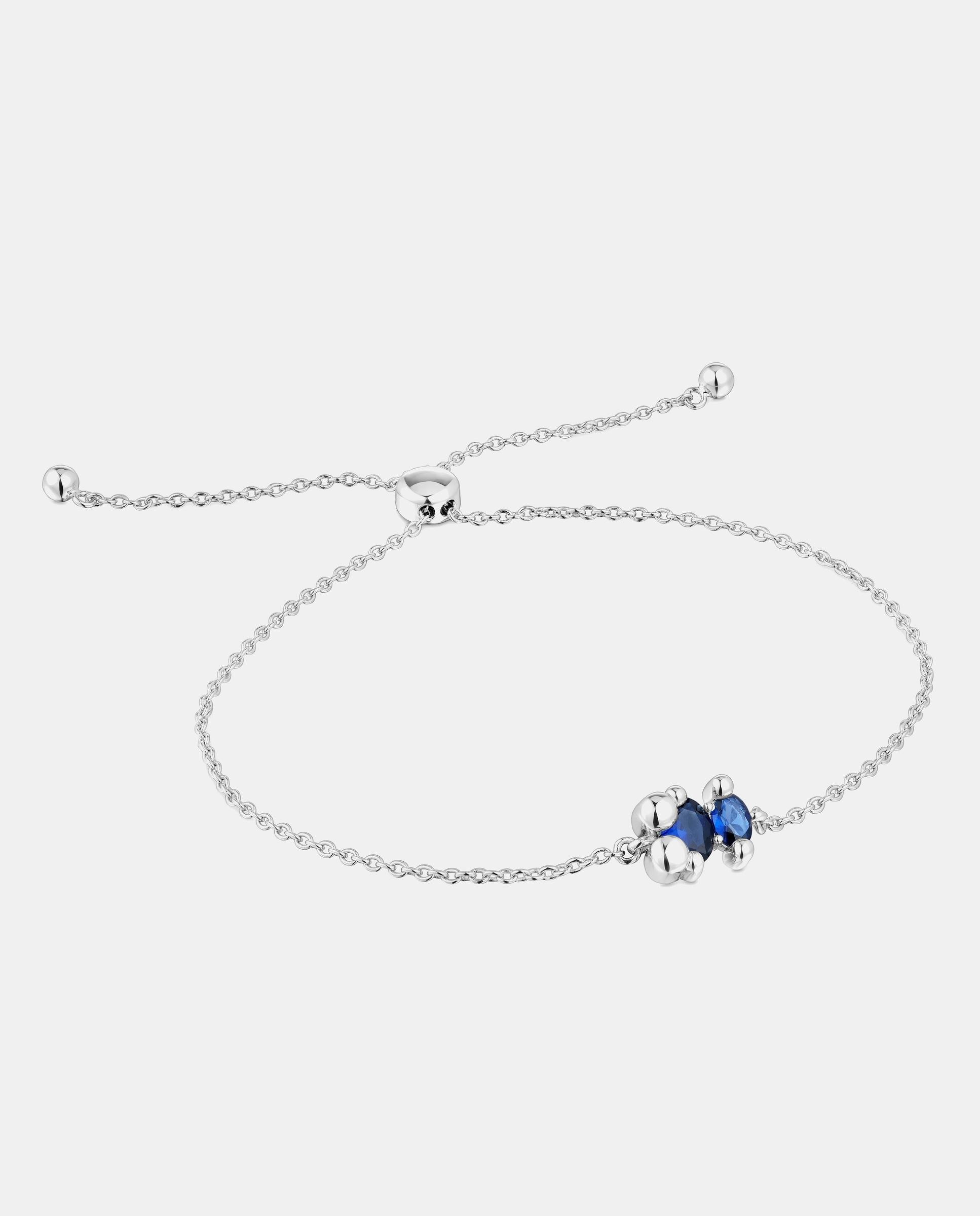 Imagen 1 de Pulsera color bear lgg con oso de plata y zafiro creado en laboratorio - Tous - Azul Azul