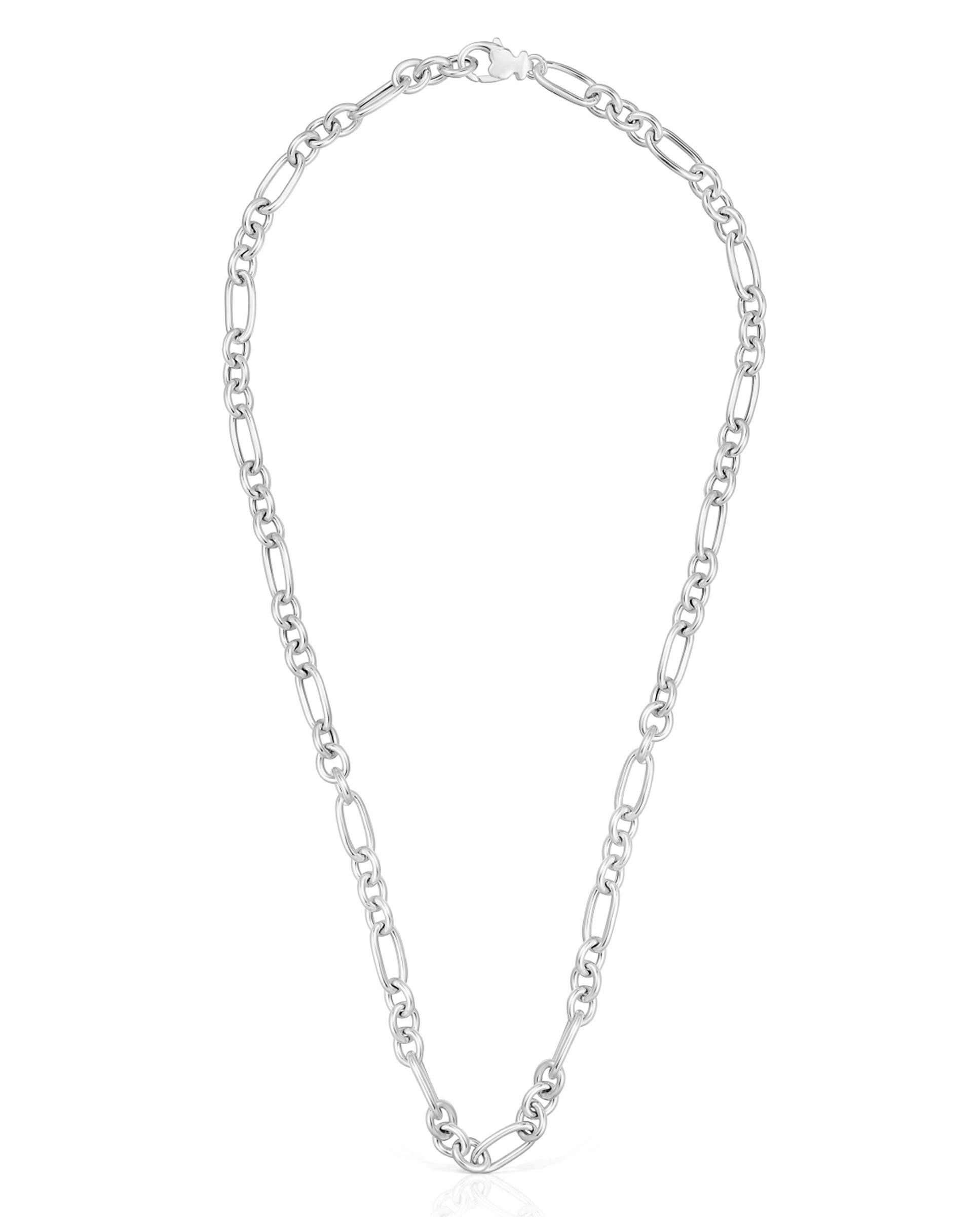 Colar Sweet Dolls Curto com Argolas de Prata Prateado-1