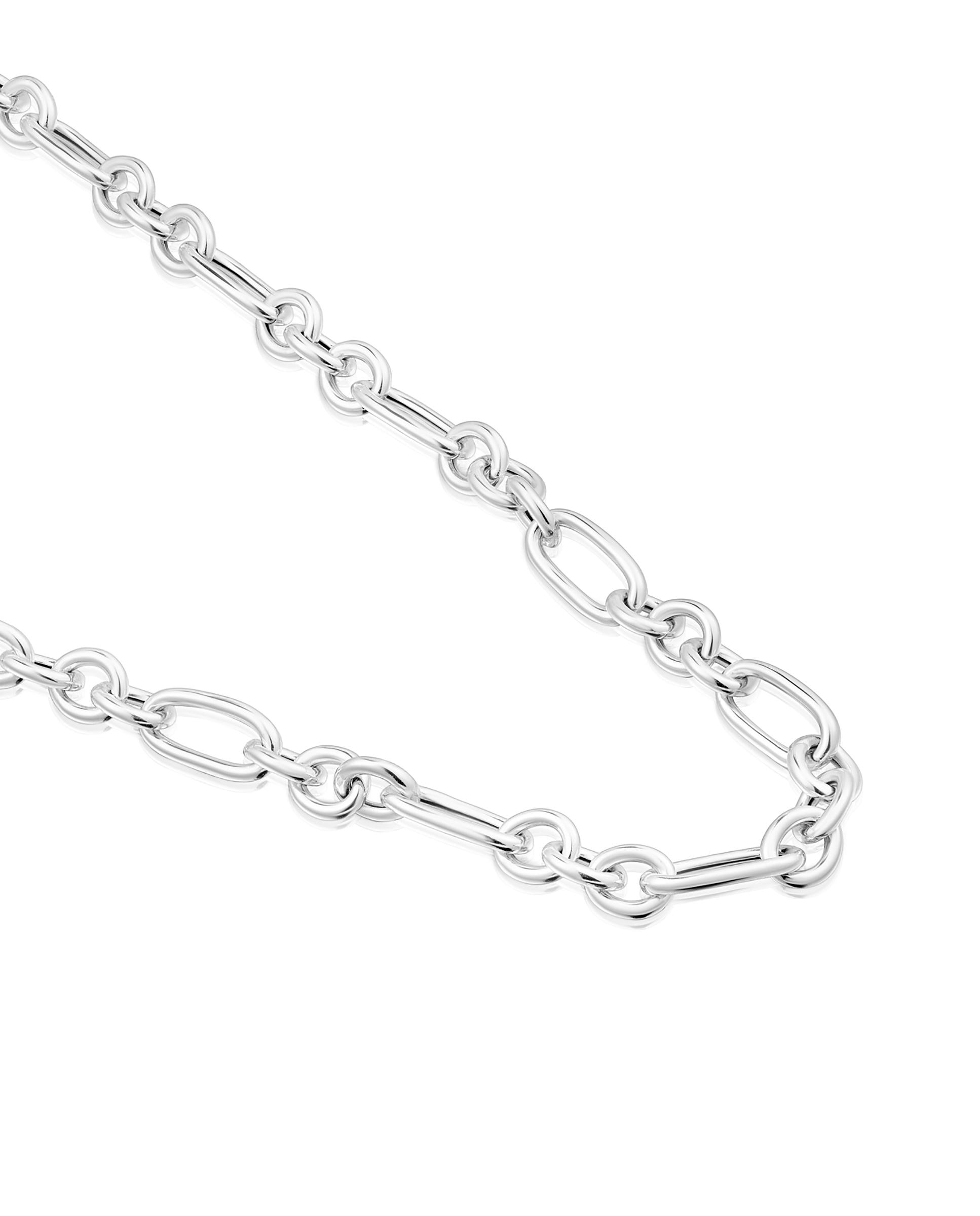 Colar Sweet Dolls Curto com Argolas de Prata Prateado-3