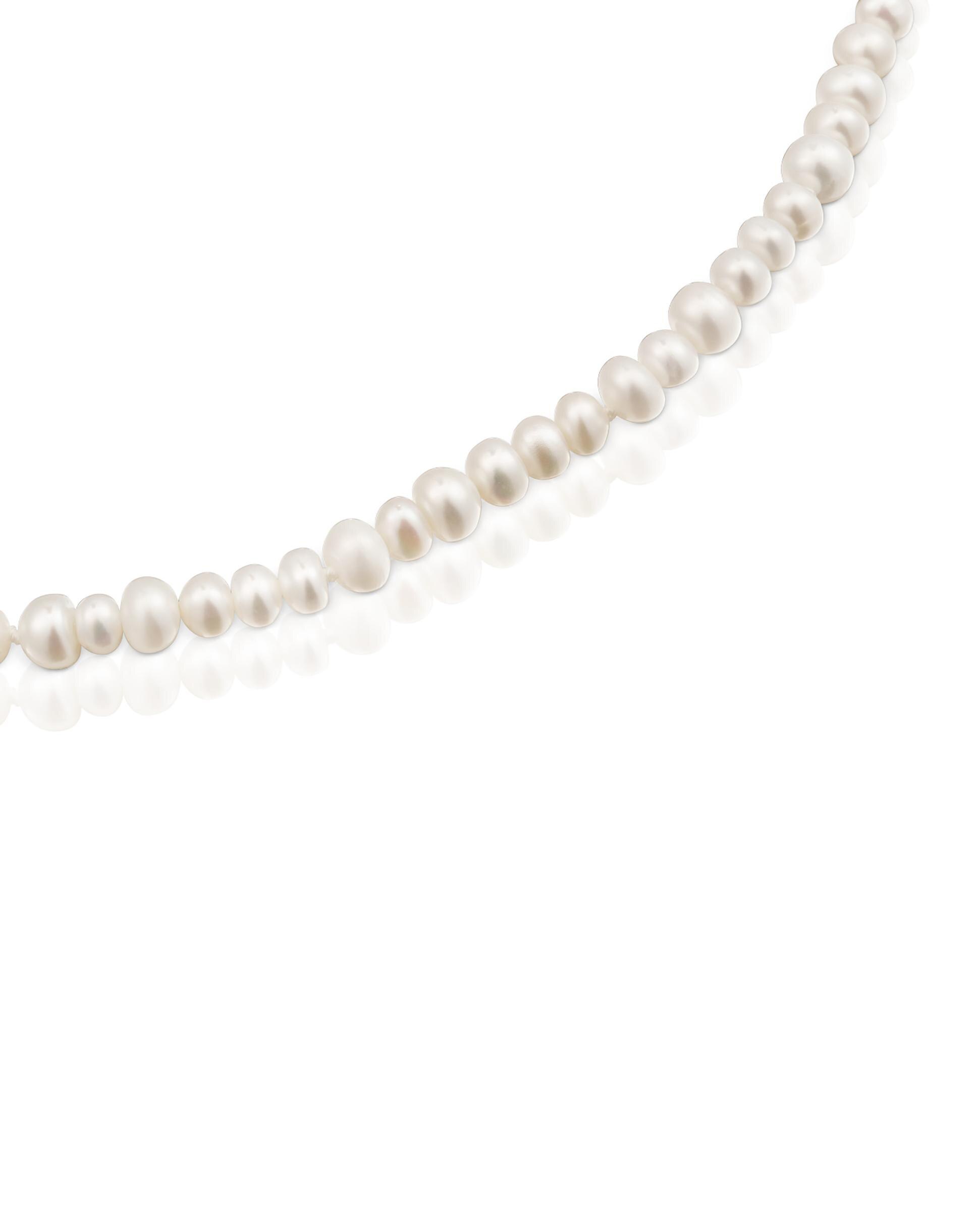 Colar Sweet Dolls de Prata e Pérolas Branco-2