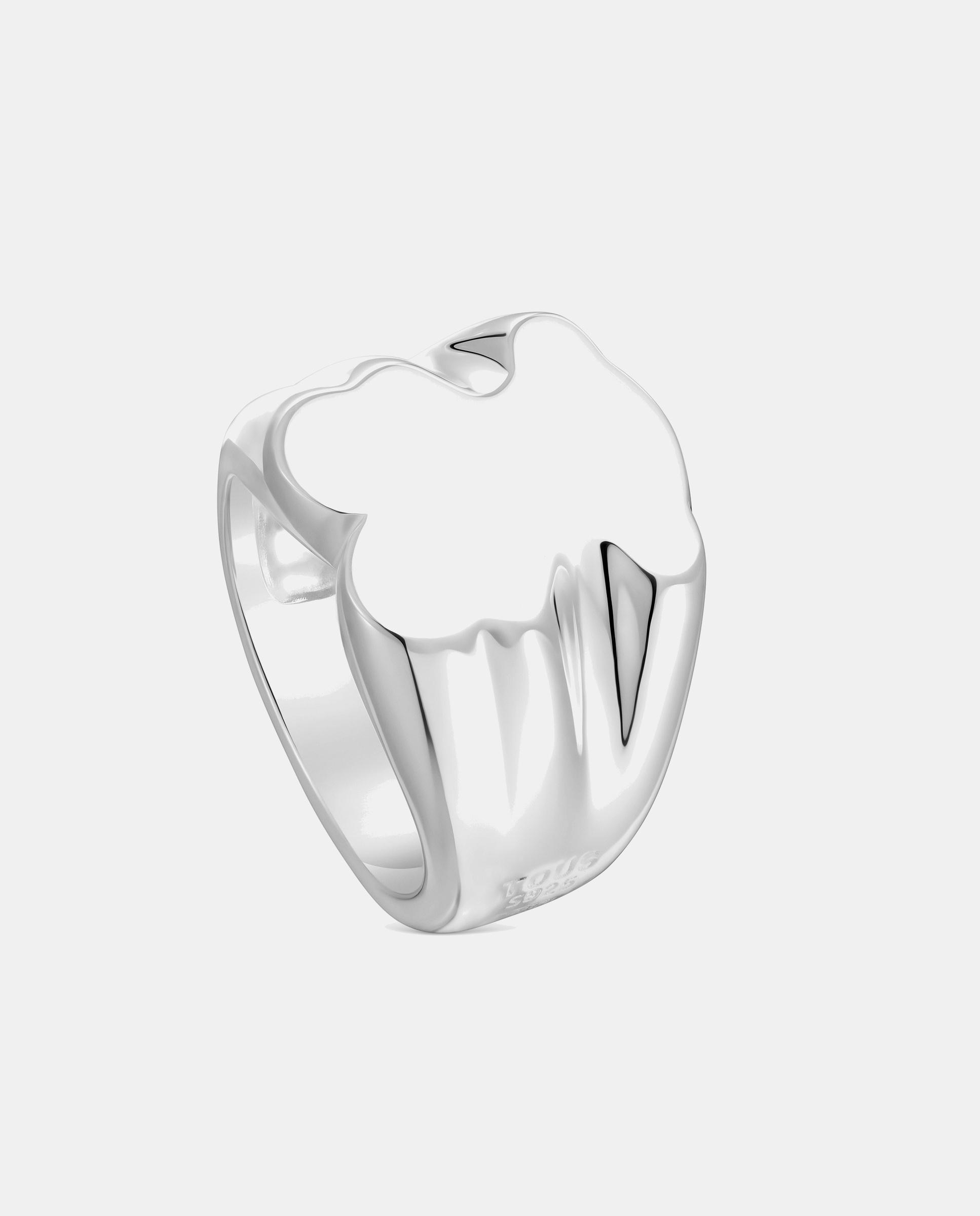 Anillo sello sweet dolls de plata con oso mediano - Tous - Plateado Plateado-1