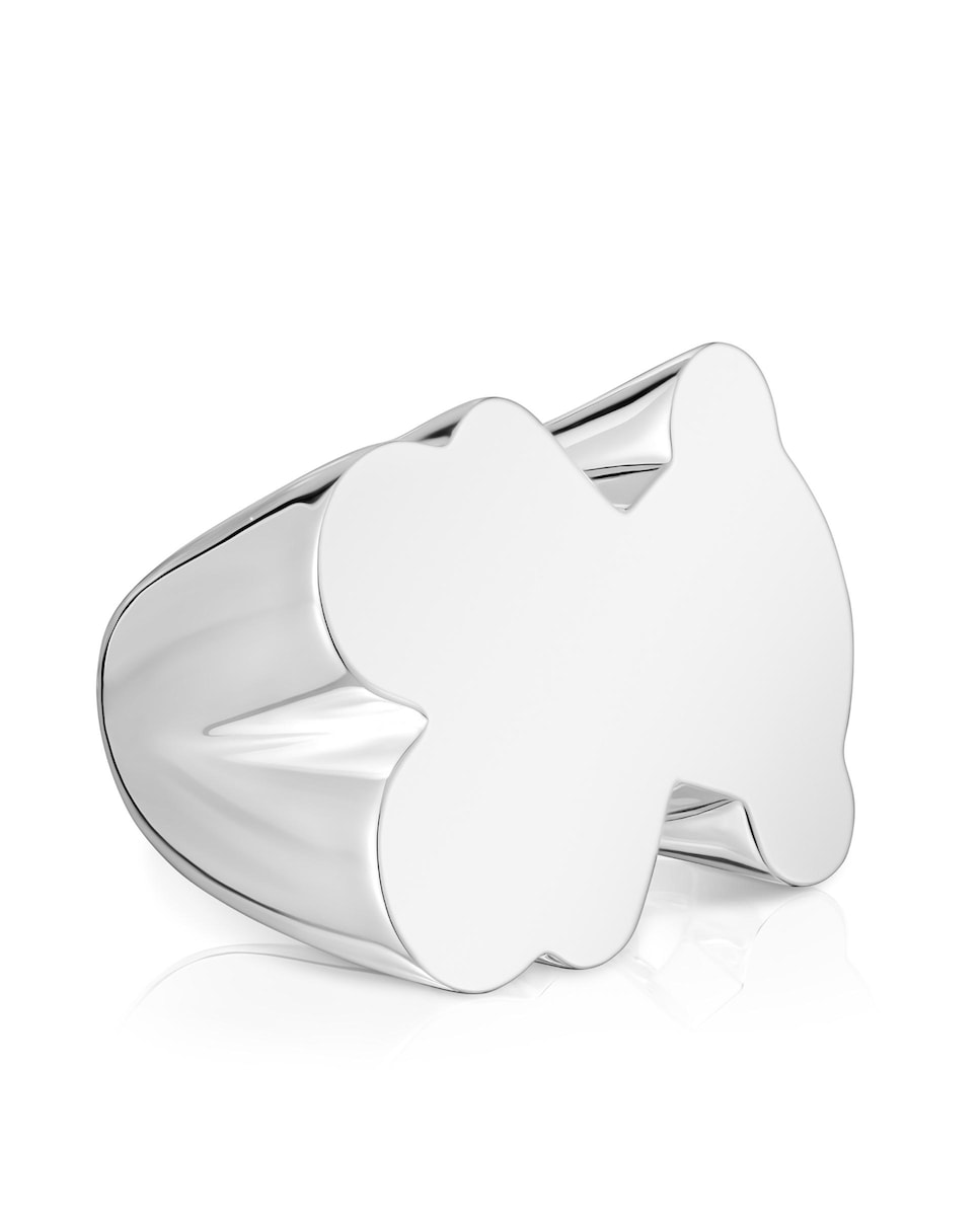 Anillo sello Sweet Dolls de plata con oso grande · Tous · El Corte