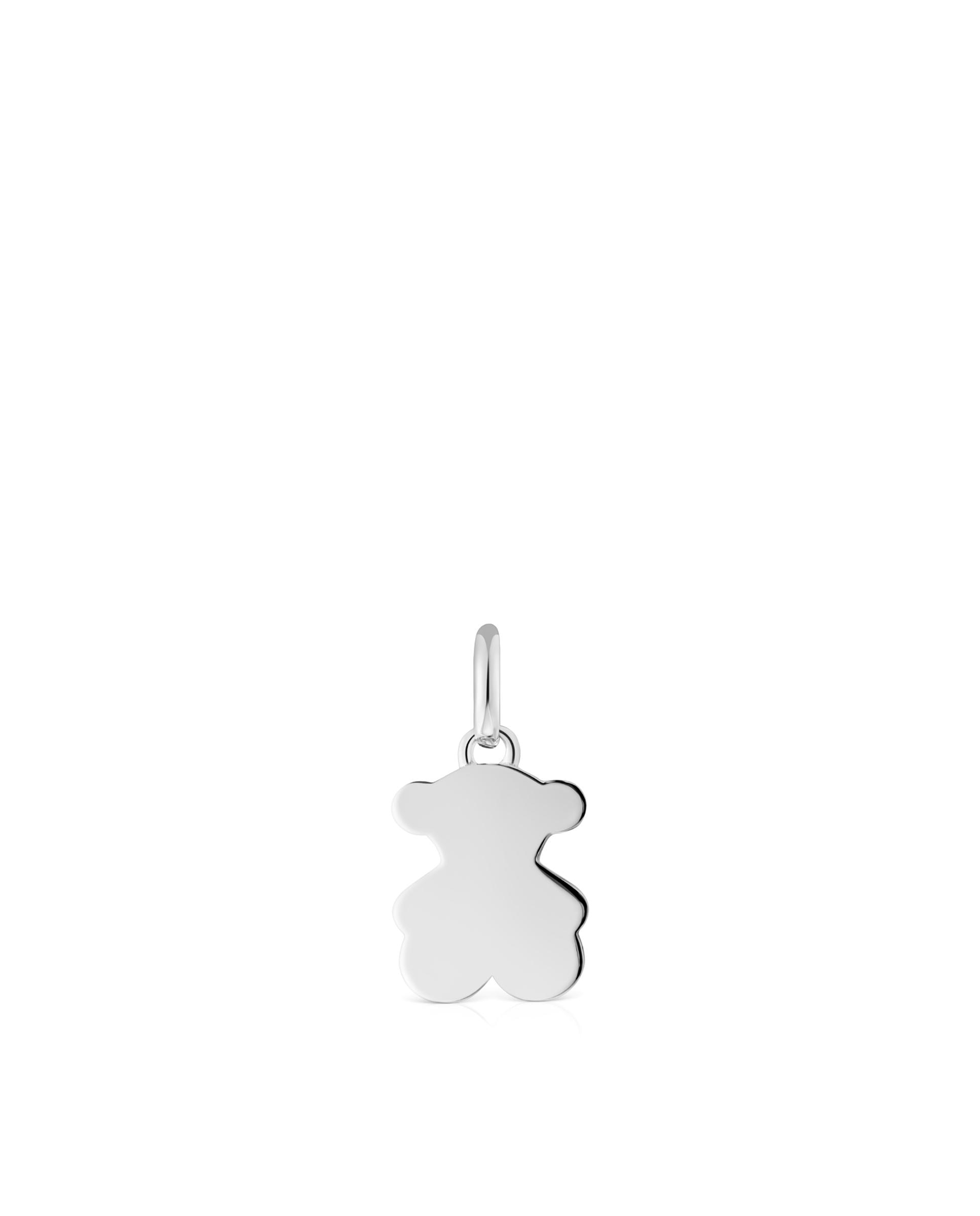 Pendente Sweet Dolls Pequeno com Urso de Prata Prateado-1