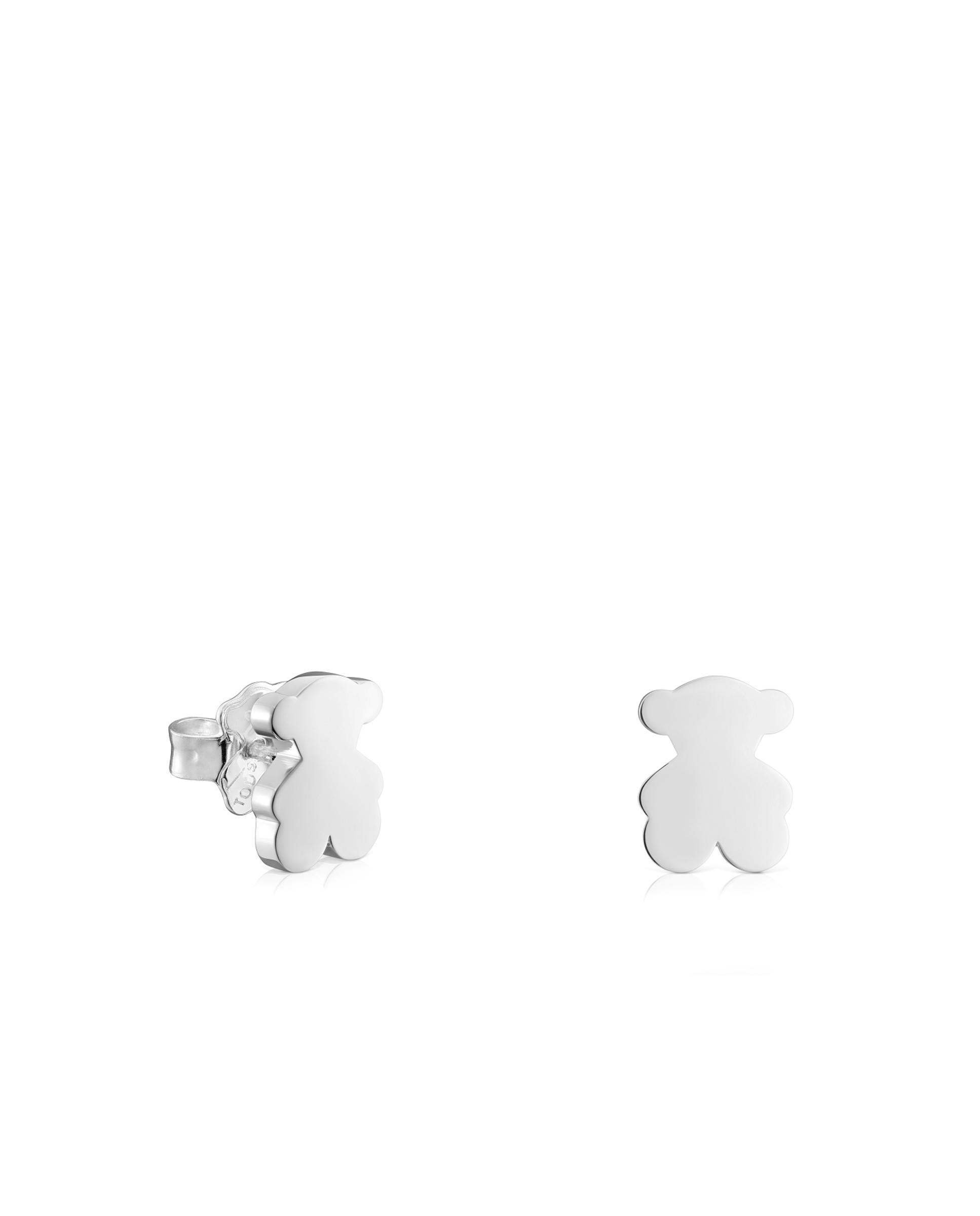 Brincos Sweet Dolls de Urso de Prata 10 Mm Prateado-1