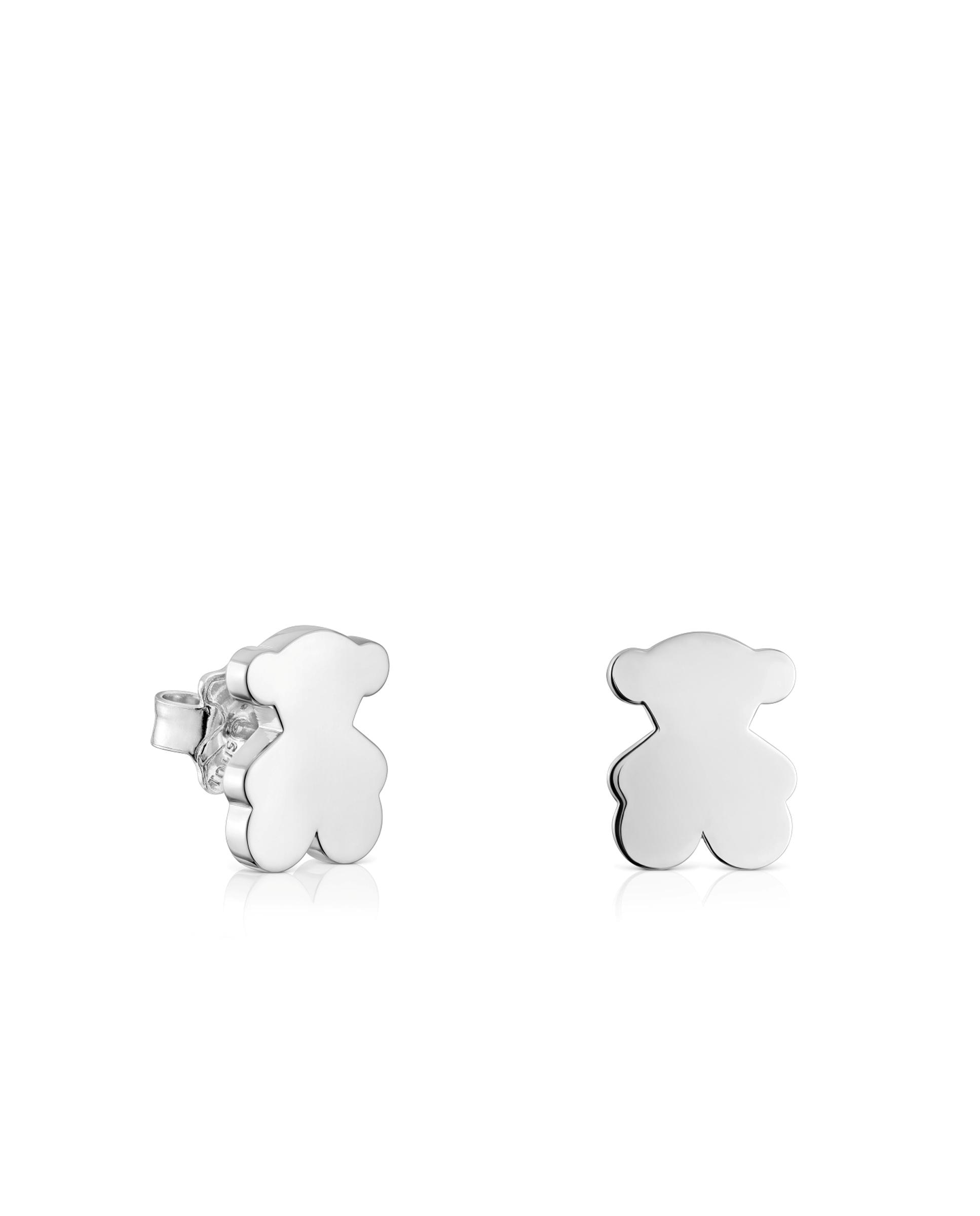 Brincos Sweet Dolls de Urso de Prata 12 Mm Prateado-1