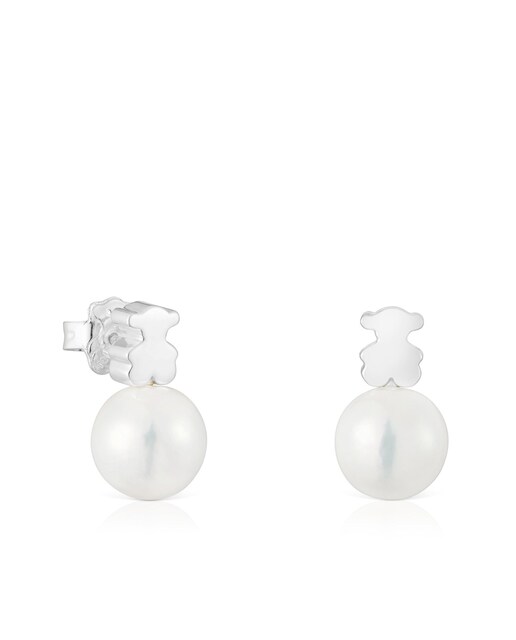 Imagen 0 de Pendientes Sweet Dolls oso de plata y perla