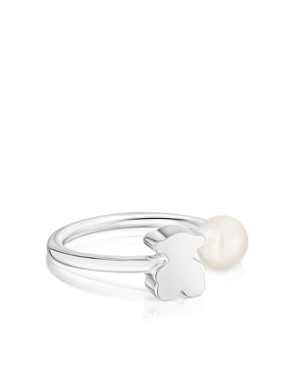 Anillo abierto Sweet Dolls de plata con perla 11 Plata