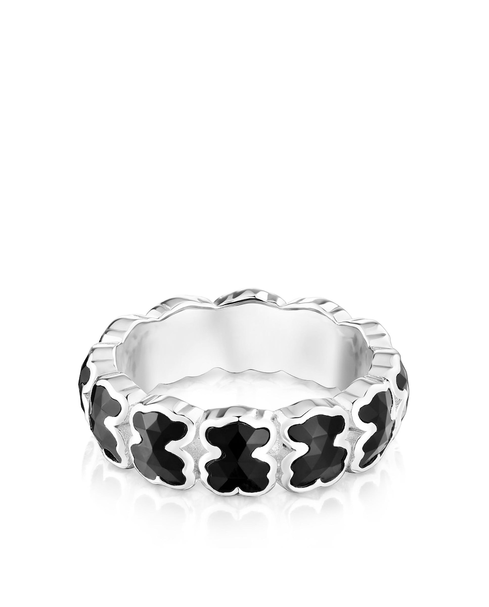 Mini Onix Anillo Tous Oso Negro Precio Onix Anillo Piedra Negra