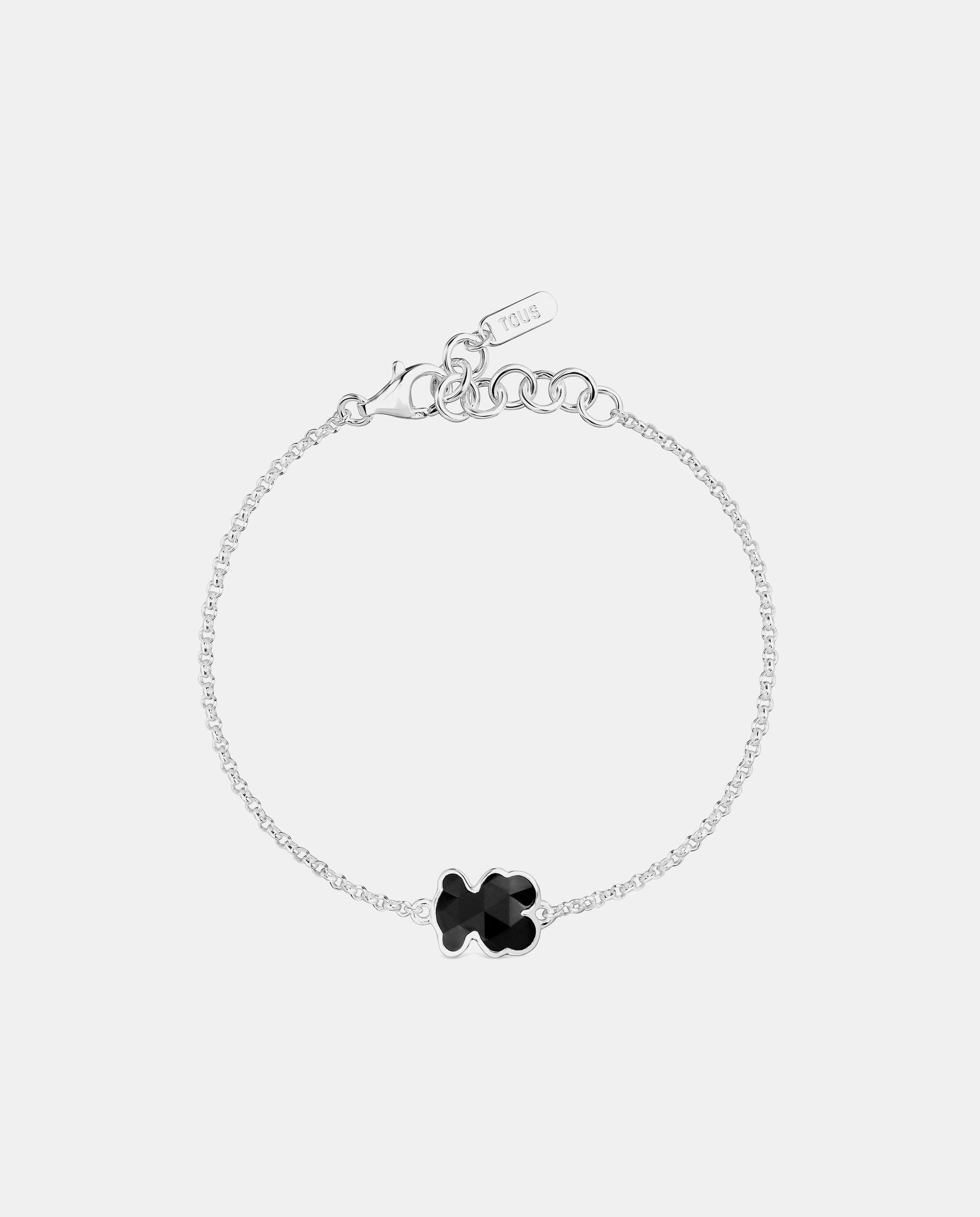 Imagen 2 de Pulsera de plata y motivo oso en ónix icon color - Tous - Negro Negro