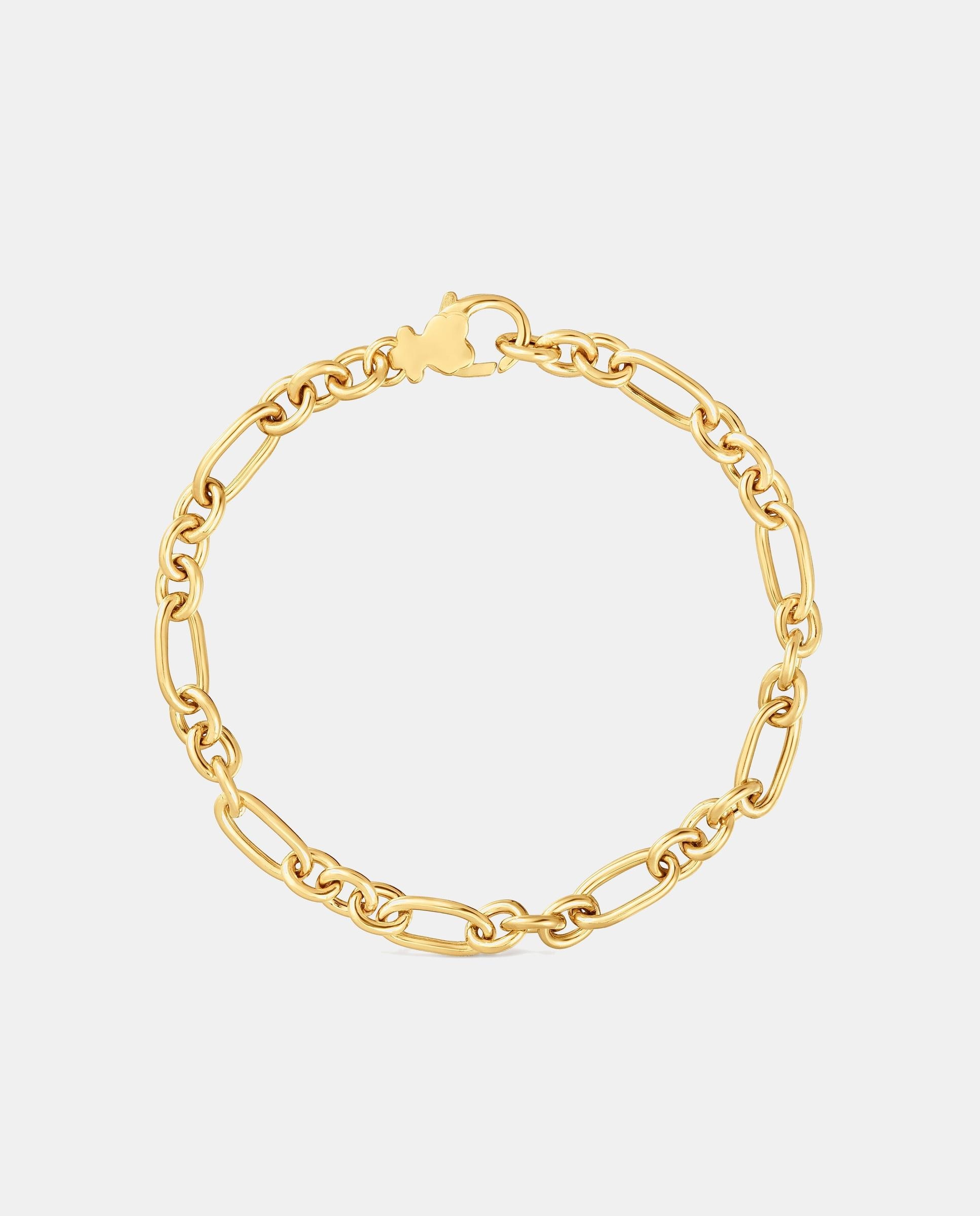 Pulsera de cadena sweet dolls con anillas bañada en oro 18 kt sobre plata - Tous - Dorado Dorado-2