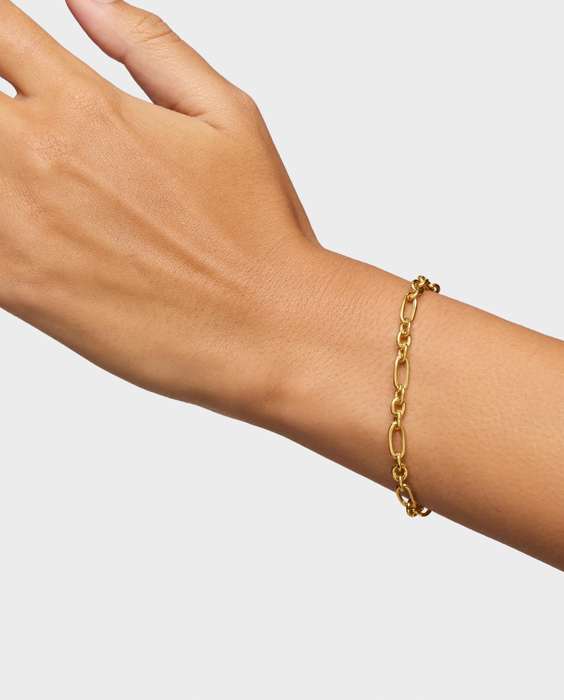 Pulsera de cadena sweet dolls con anillas bañada en oro 18 kt sobre plata - Tous - Dorado Dorado-5