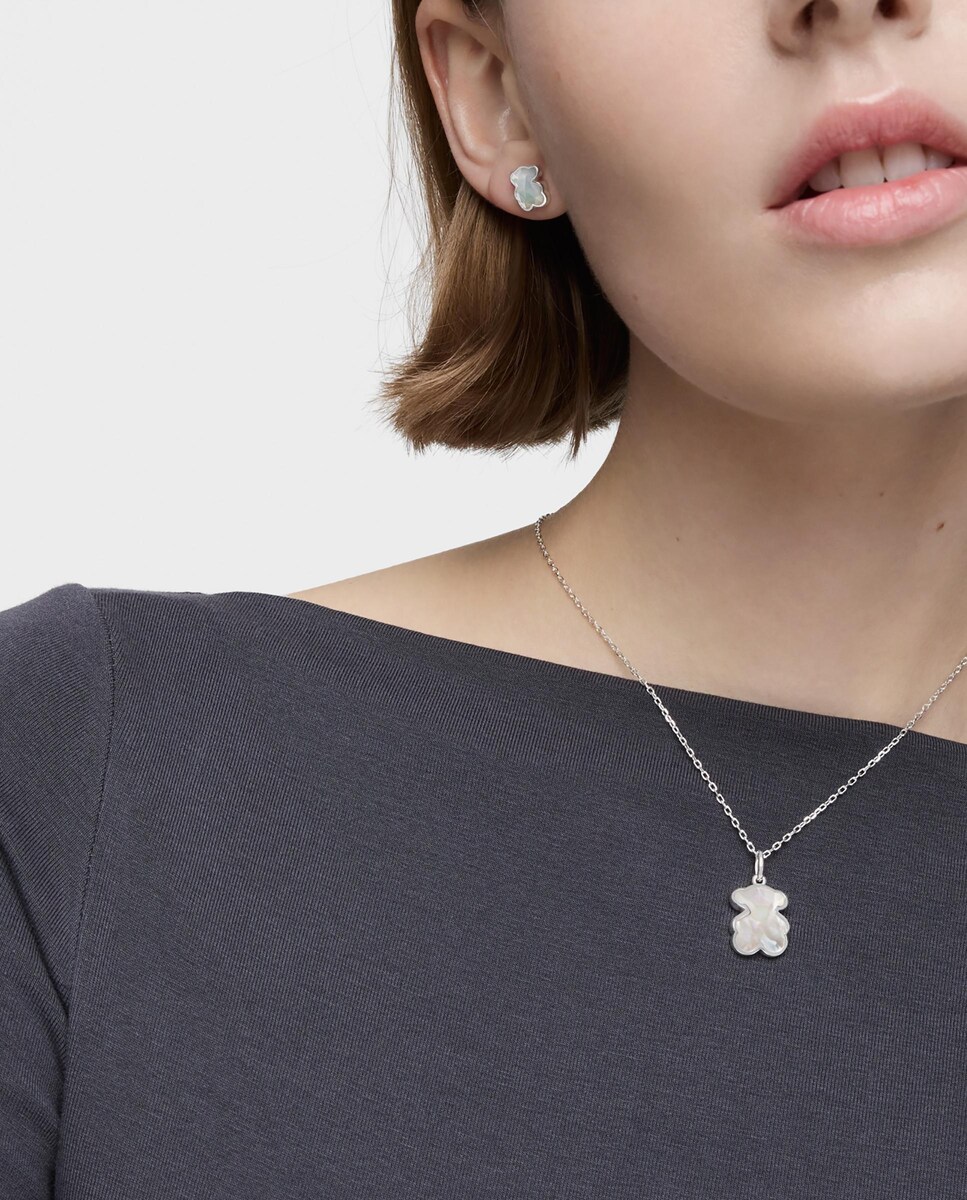 Nacar Colgante De Tous Plata Colgante Icon Color Mediano De Plata