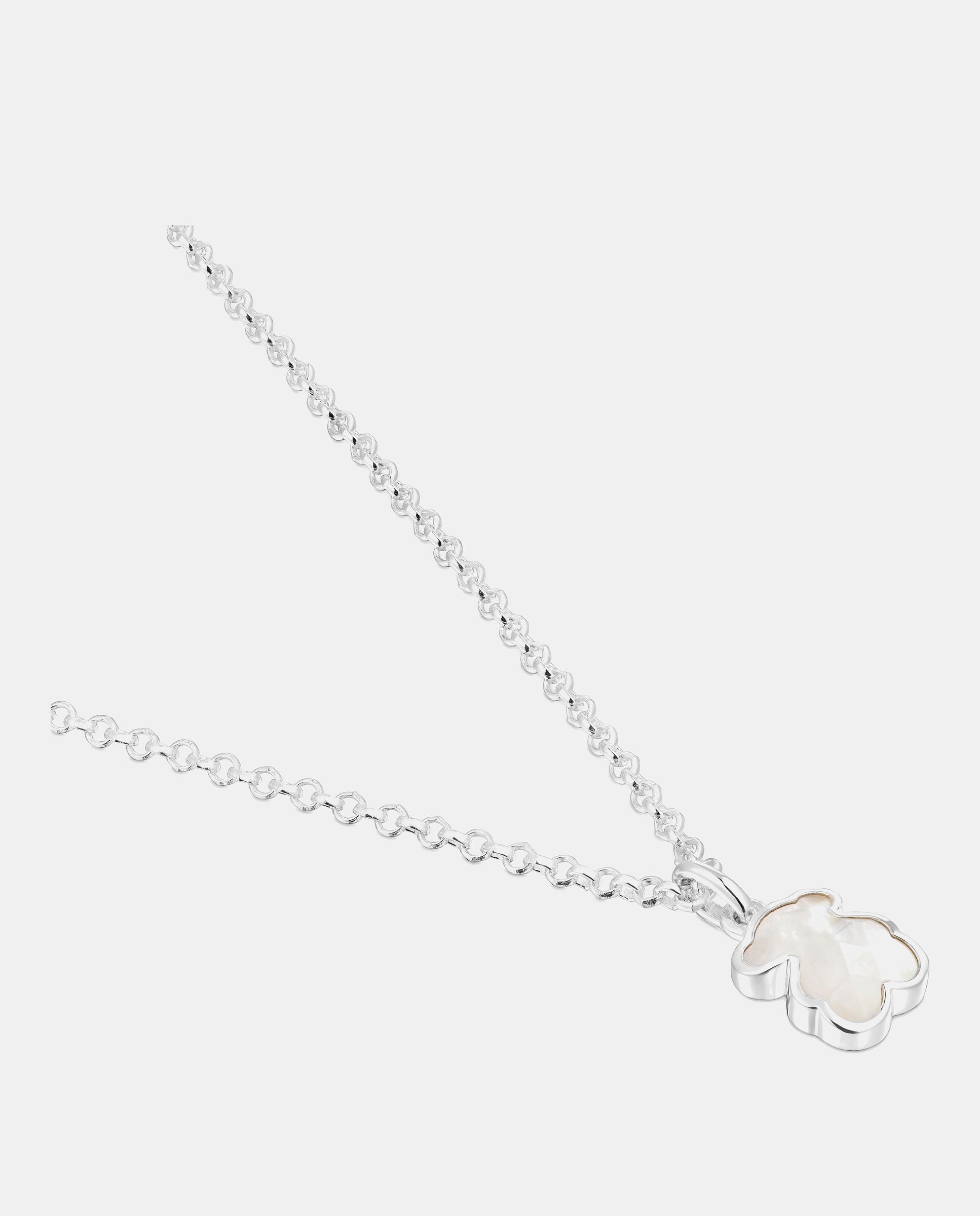 Cadena con colgante icon color corto de plata con oso en nácar - Tous - Blanco Blanco-2