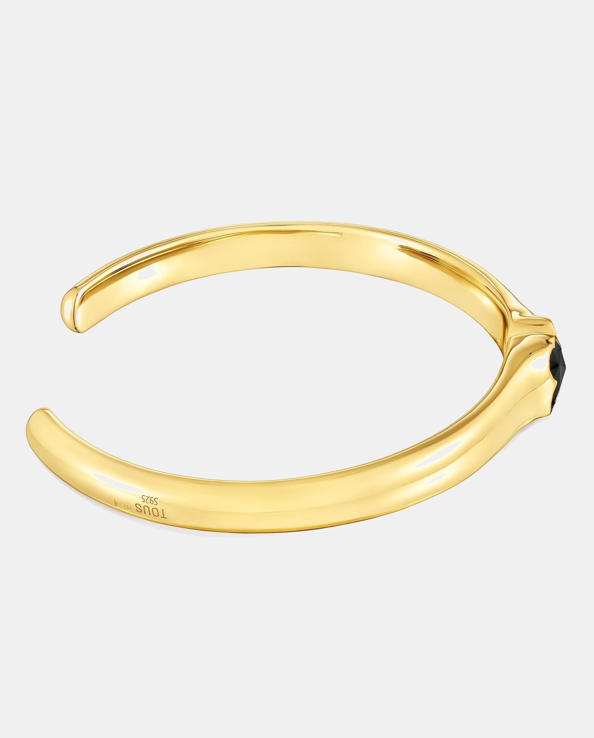 Pulsera icon color bañado en de oro 18 kt sobre plata y oso en ónix - Tous - Negro Negro-2