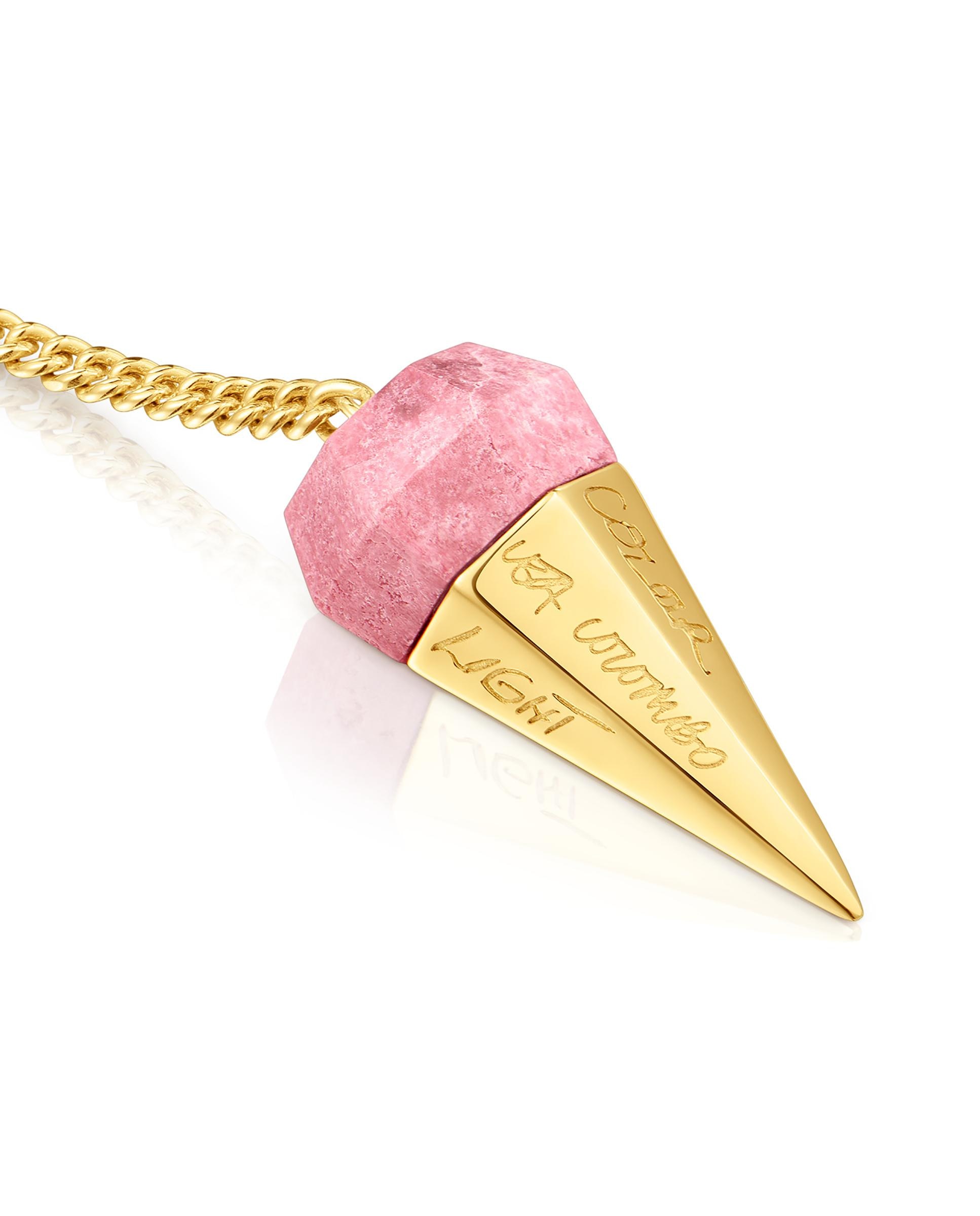Colar Lea Colombo X Tous Curto Banhado em Ouro 18 Kt Sobre Prata com Tulitha Rosa-2