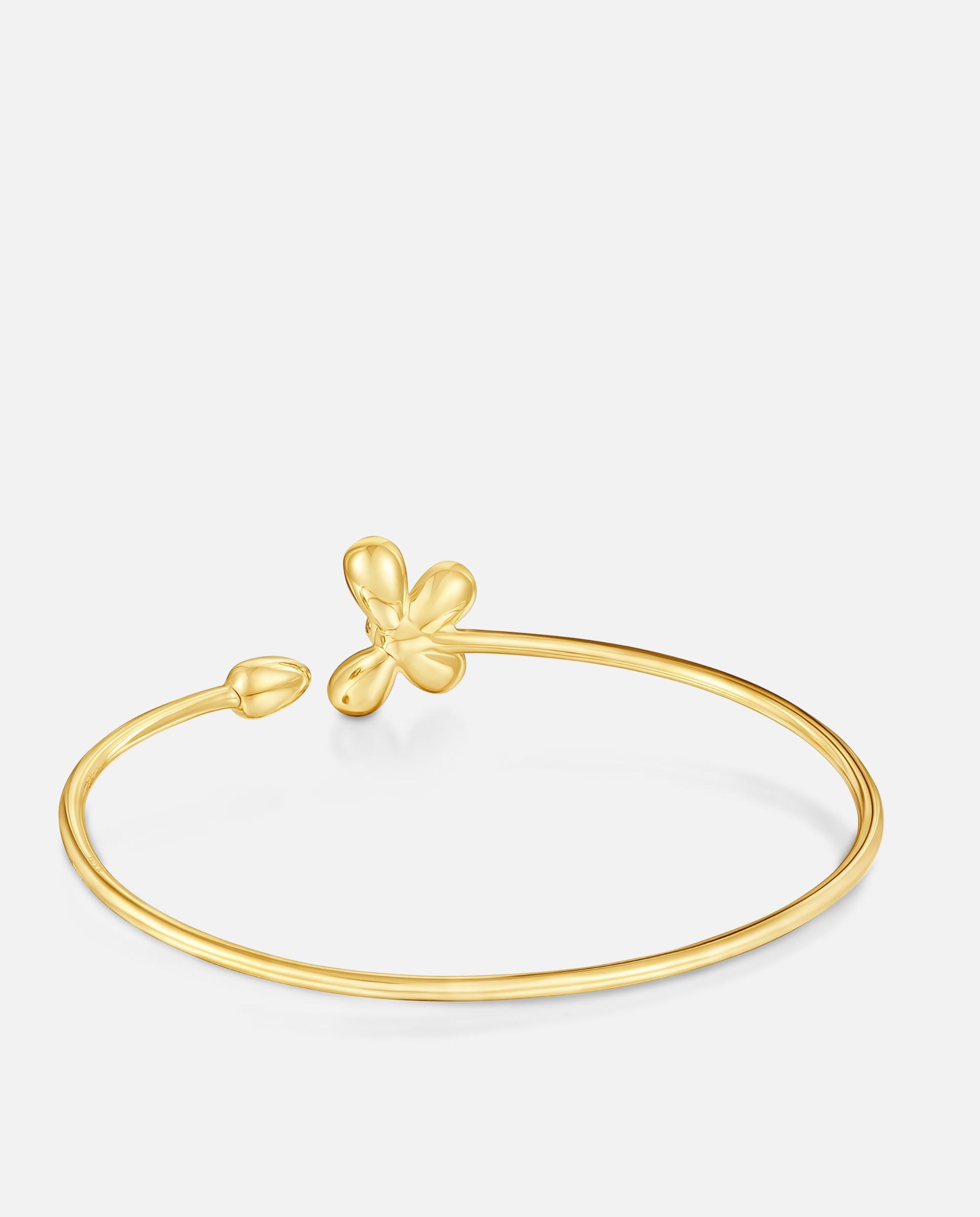 Pulsera rígida tous daisy de plata y baño de oro con motivo flor - Dorado Dorado-3