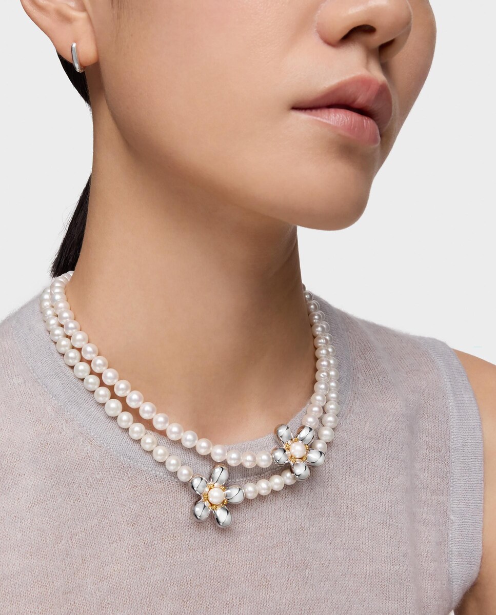Collar corto Daisy bicolor y perlas · Tous · El Corte Inglés
