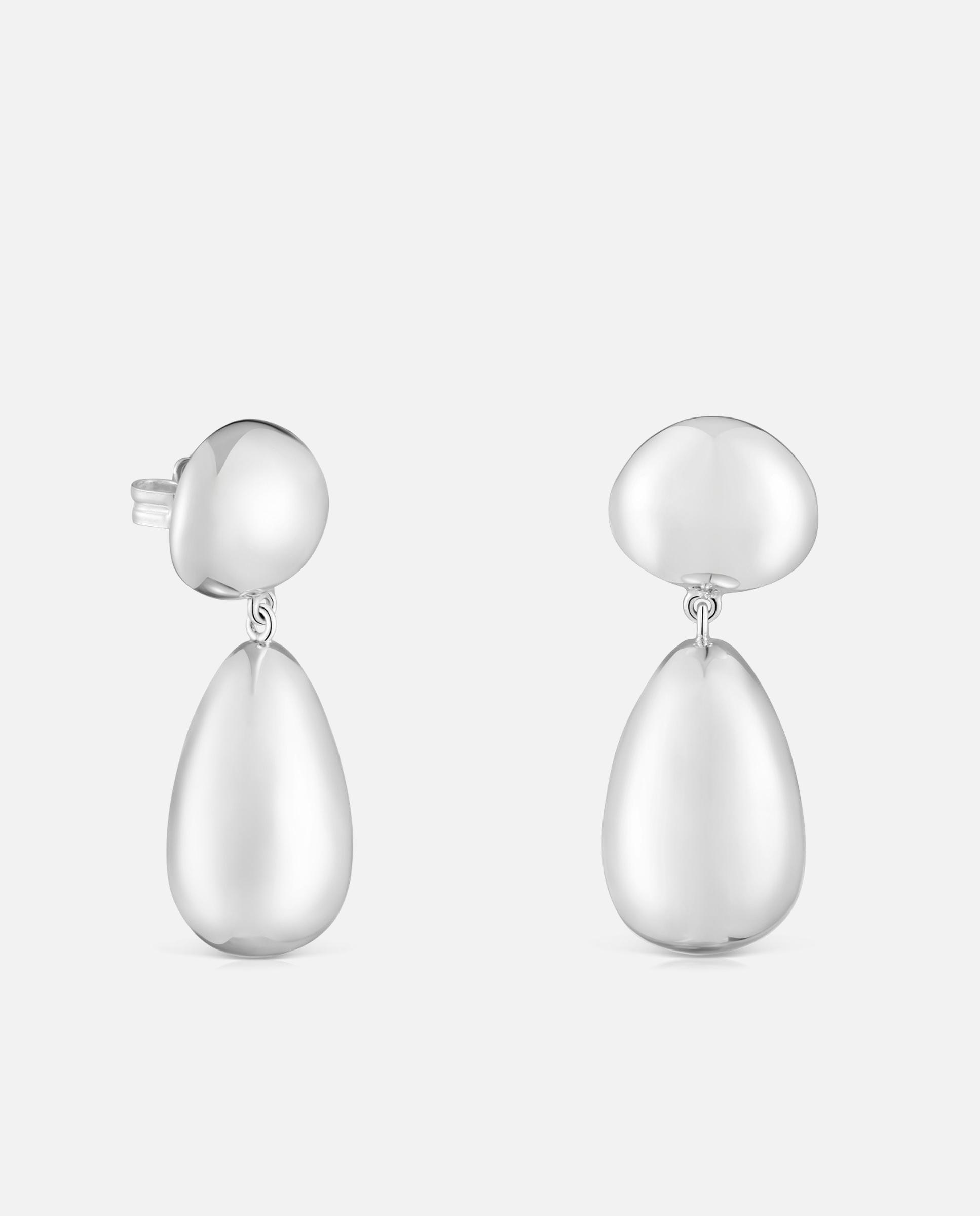 Pendientes largos daisy de plata - Tous - Plateado Plateado-1