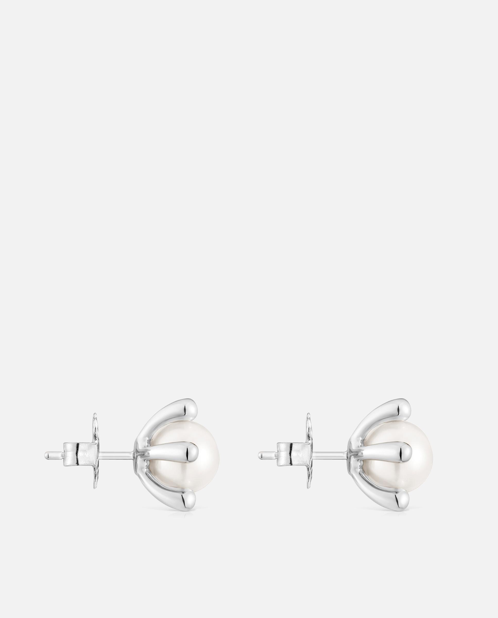 Pendiente garden de plata y perlas - Tous - Blanco Blanco-2