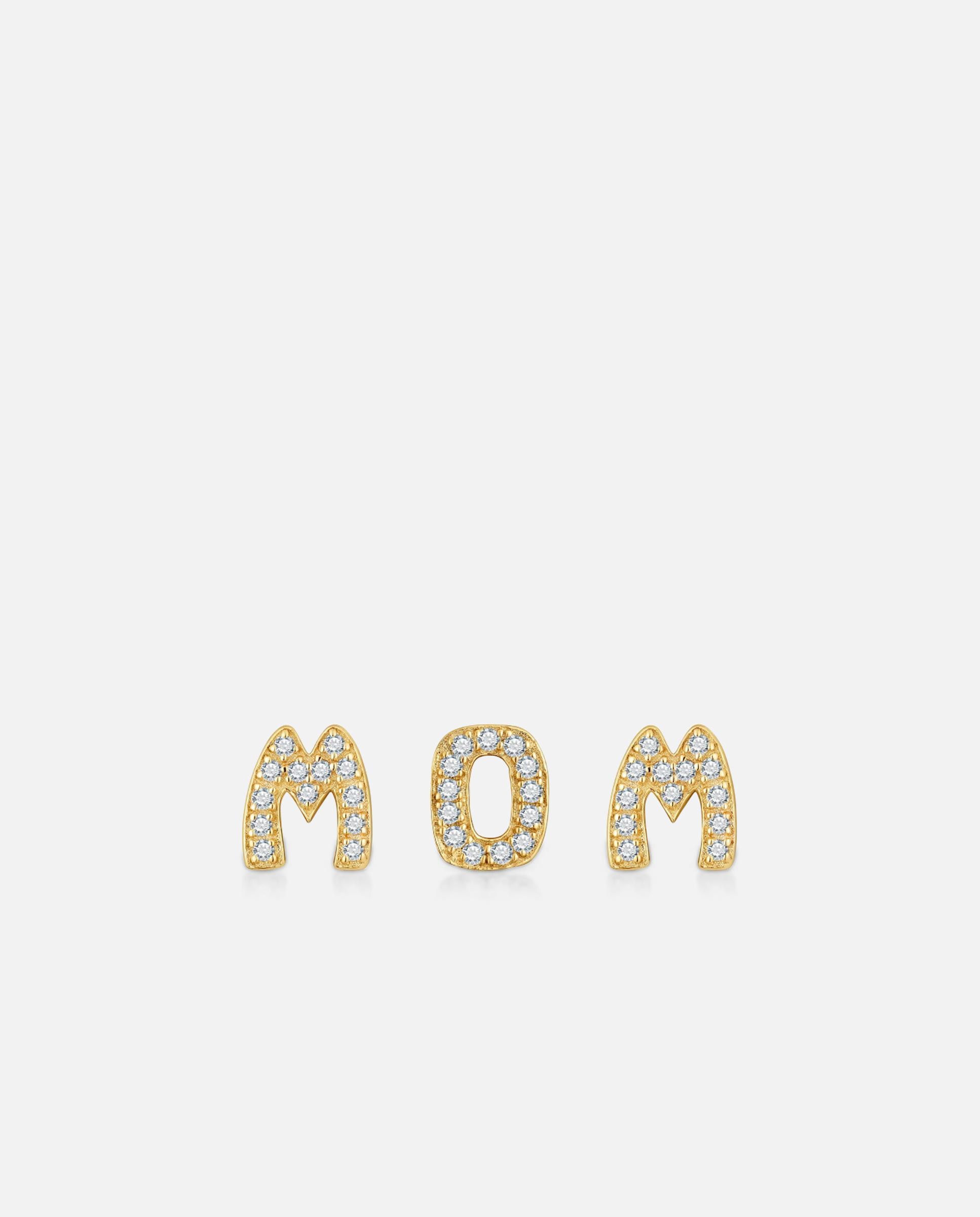 Colgante de cuatro letras mama bañada en oro 18 kt sobre plata - Tous - Blanco Blanco-1