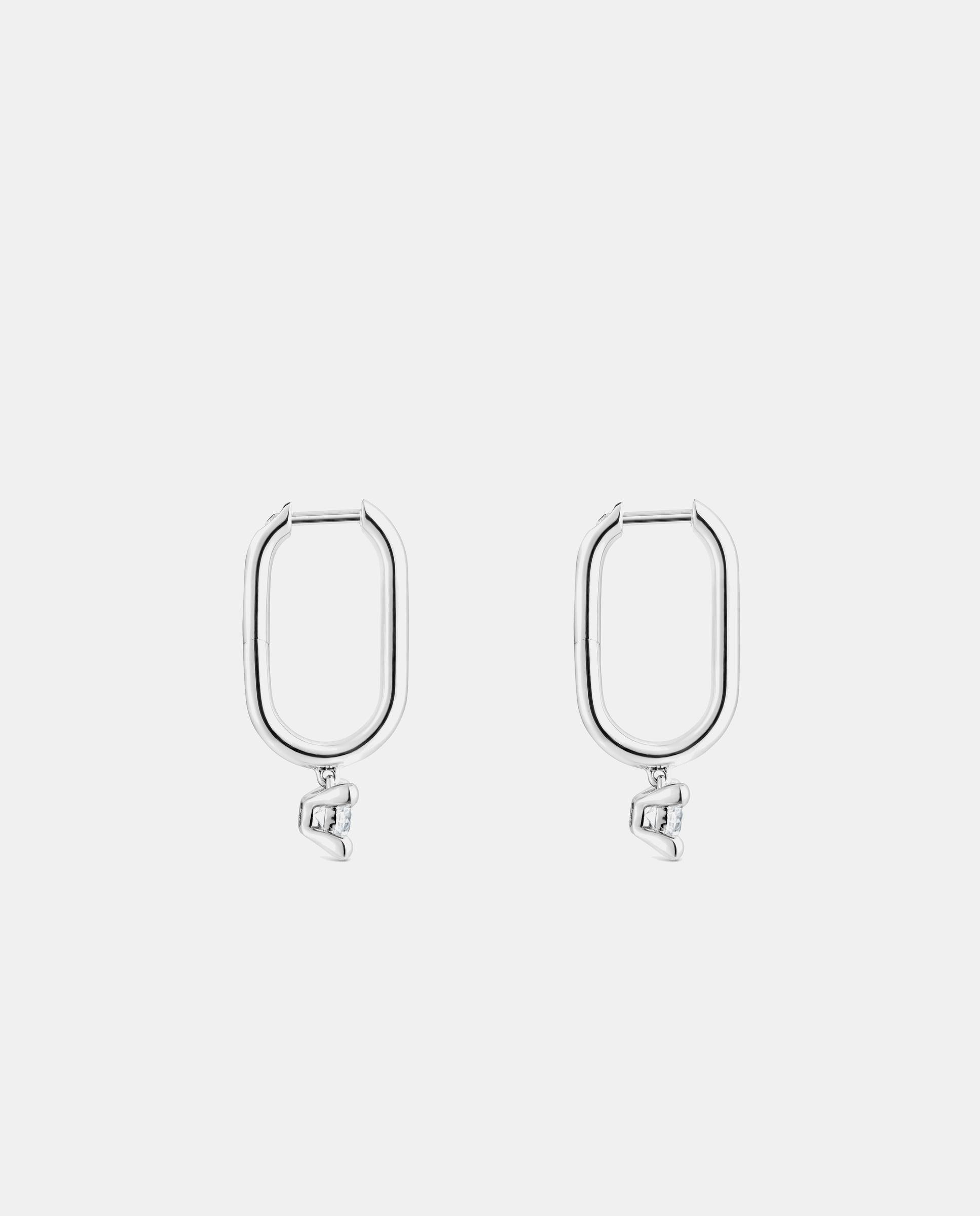 Pendientes de aro shine lgd de platino con diamantes creados en laboratorio 0,36 ct - Tous - Blanco Blanco-2