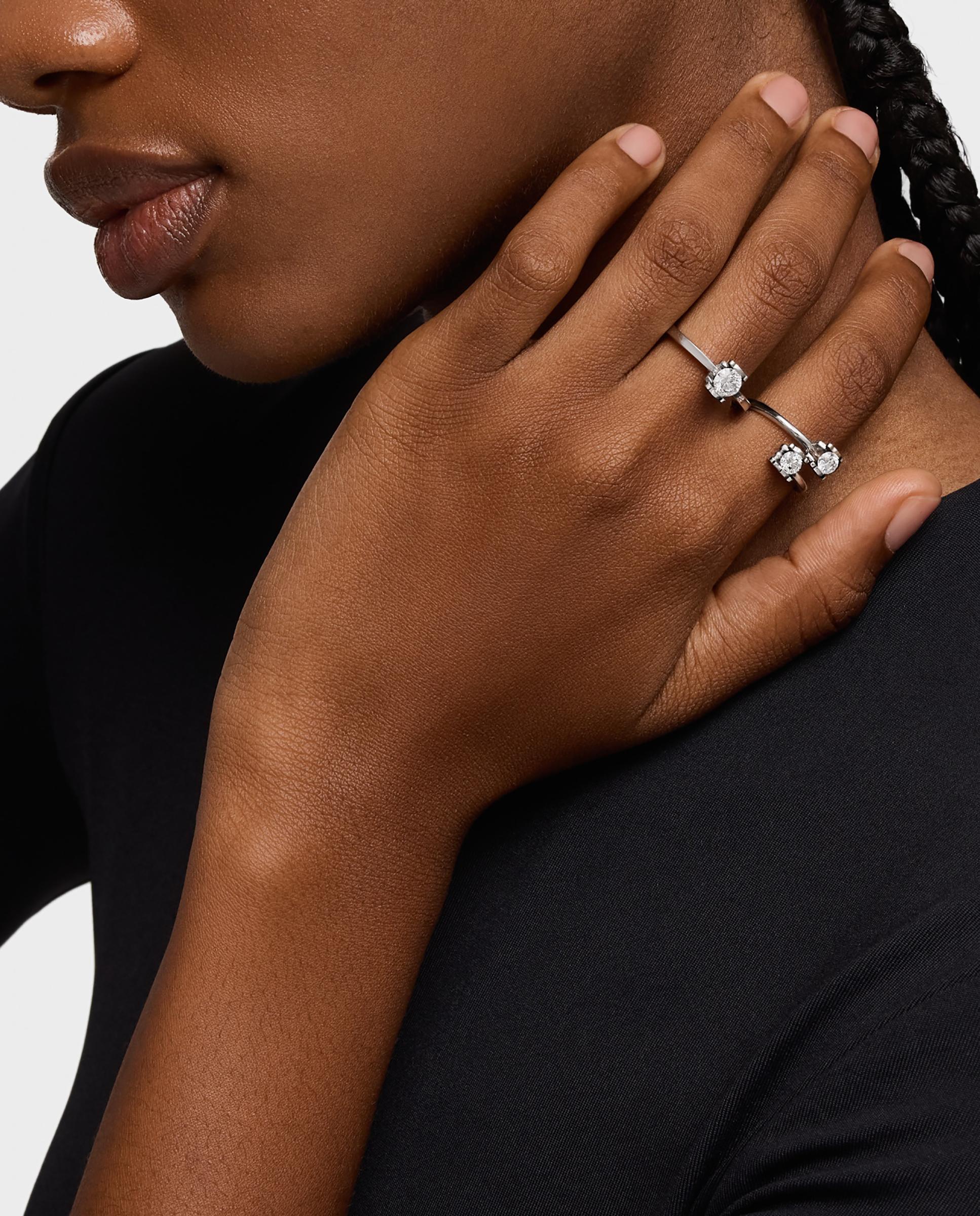Anillo solitario sweet diamonds lgd de platino con diamantes creados en laboratorio 0,50 ct - Tous - Blanco Blanco-4