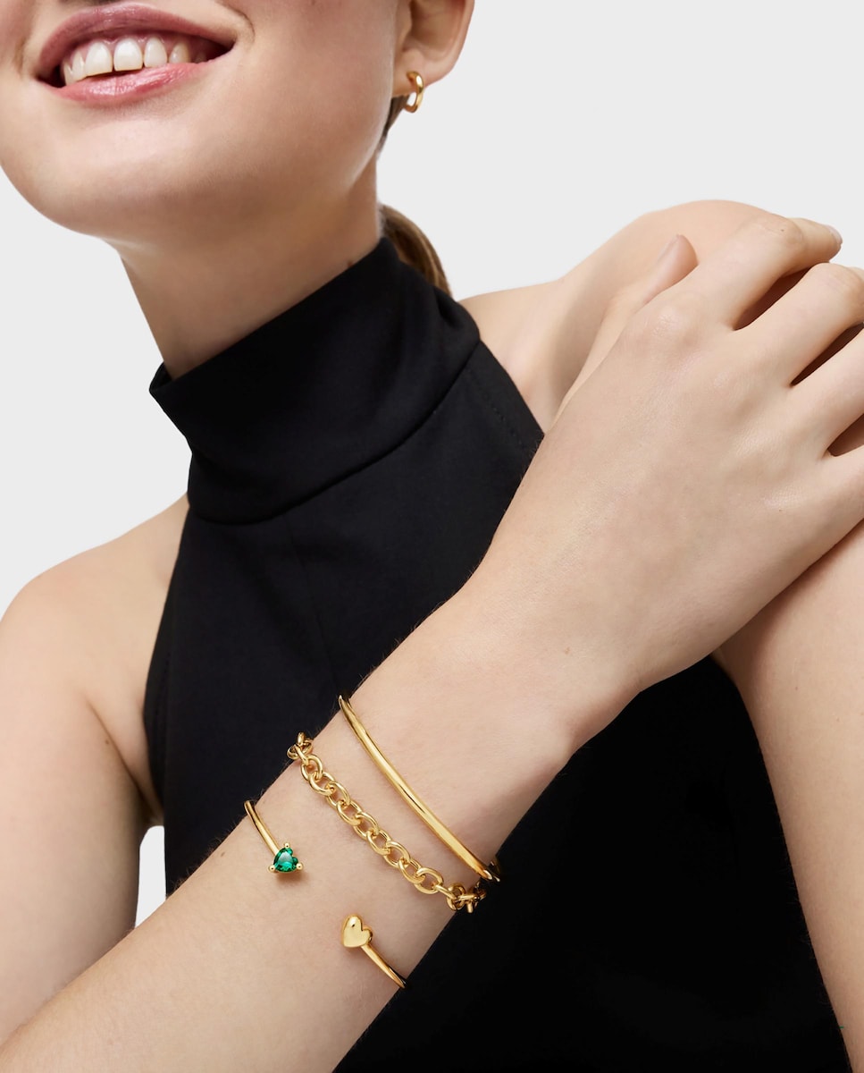 Pulsera esclava Garden Of Love LGG bañada en oro 18 kt sobre plata