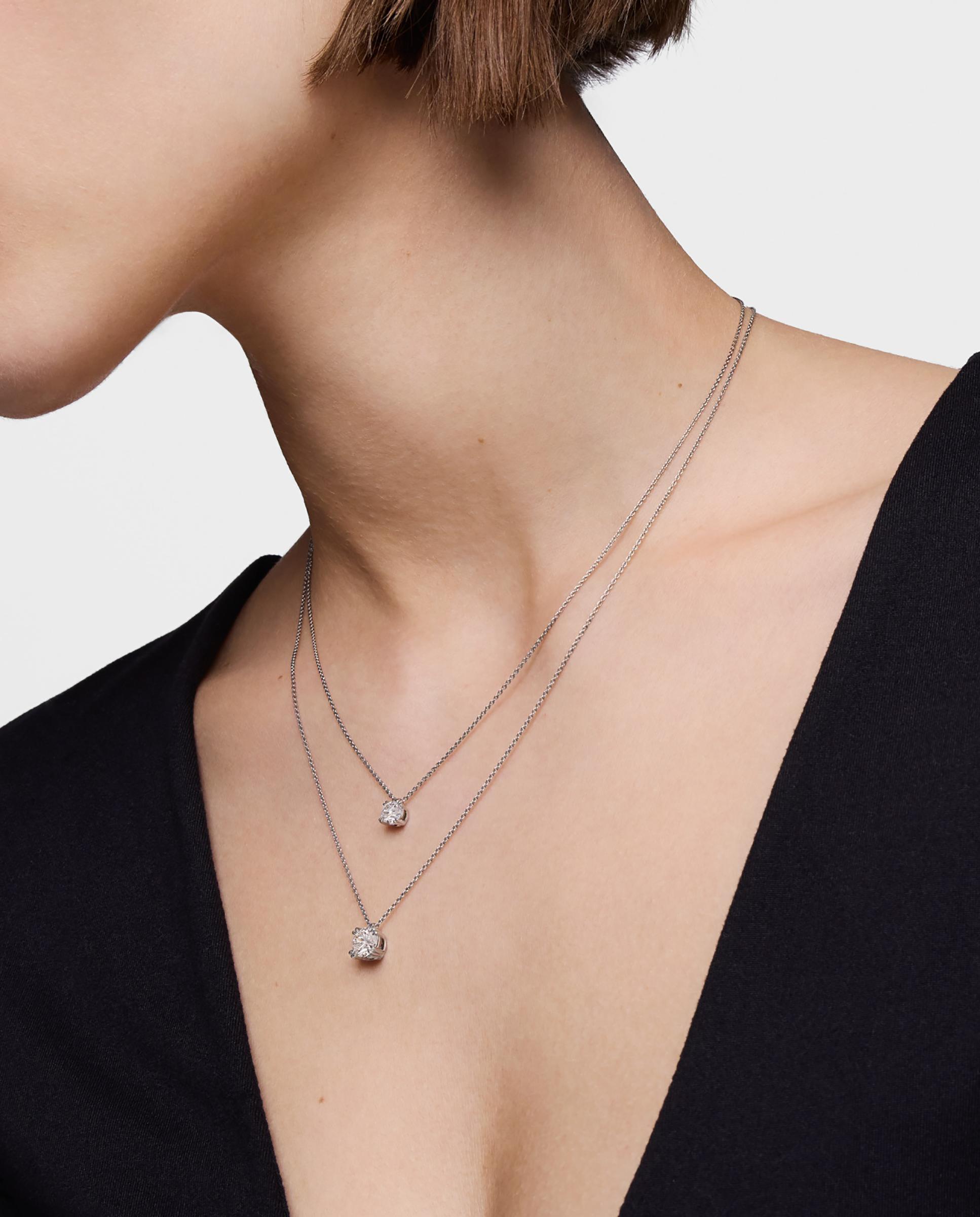 Collar essentials lgd de platino con diamante talla brillante creado en laboratorio 1,00 ct - Tous - Blanco Blanco-4