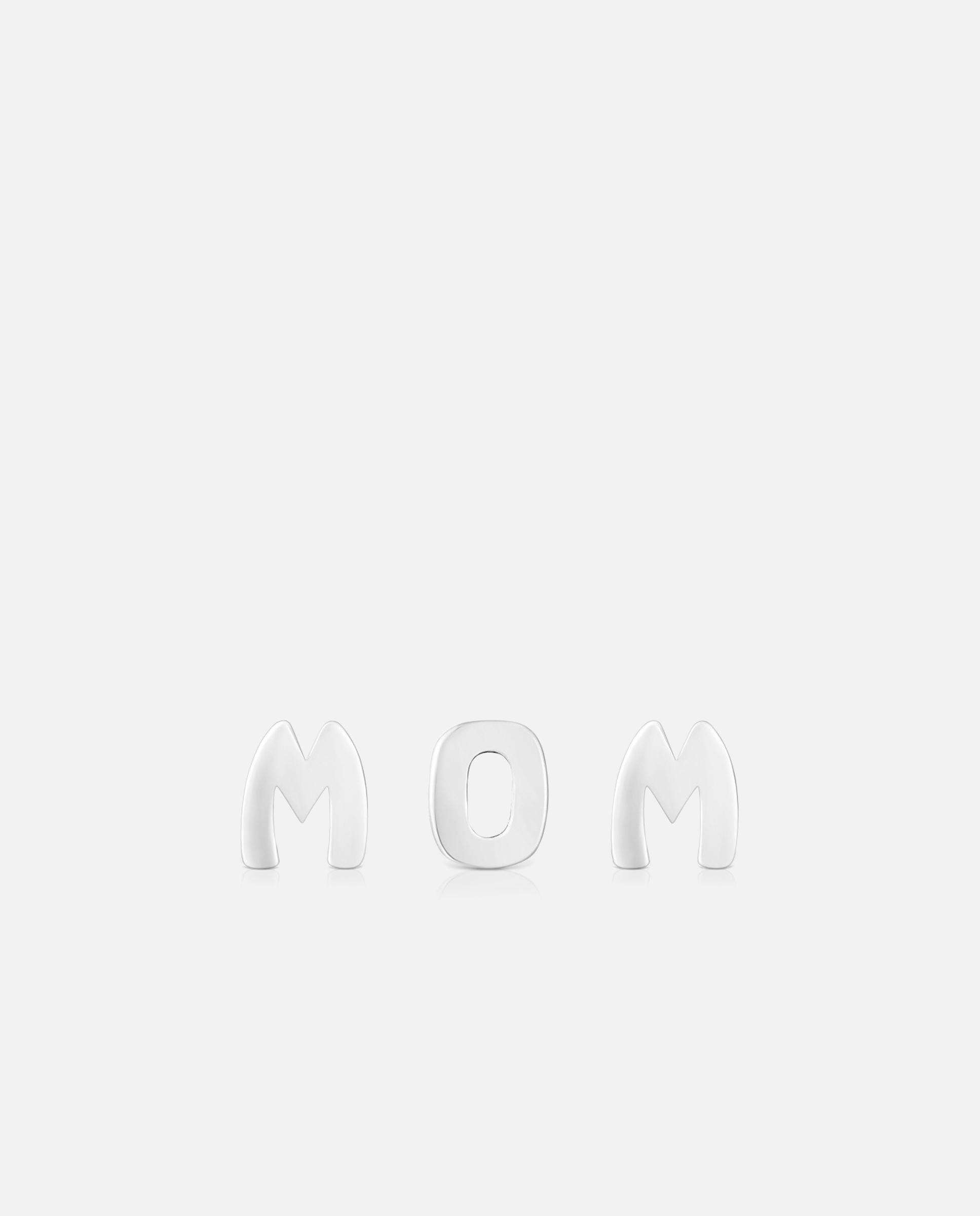 Charms de tres letras tous mom de plata - Plateado Plateado-1