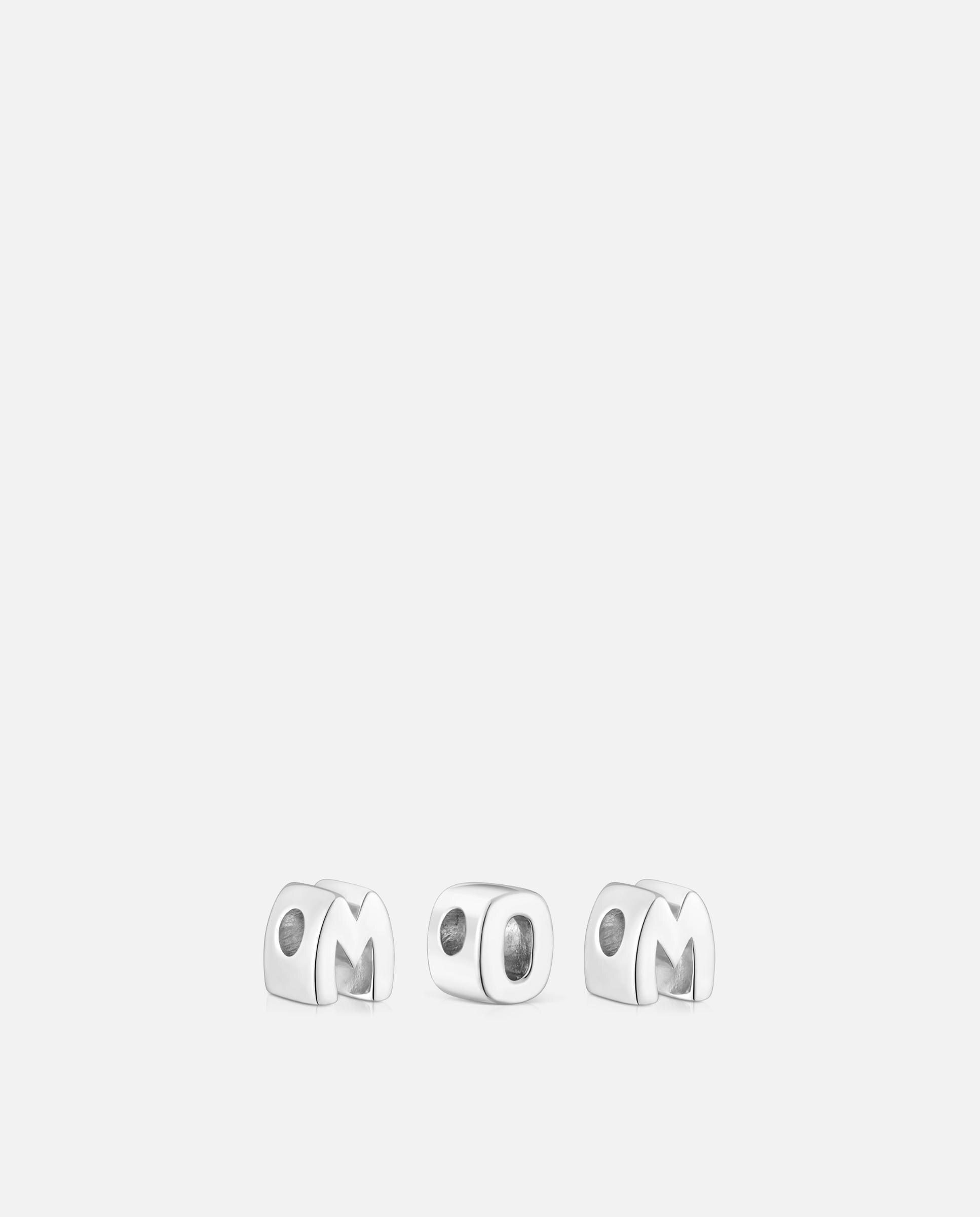 Charms de tres letras tous mom de plata - Plateado Plateado-2