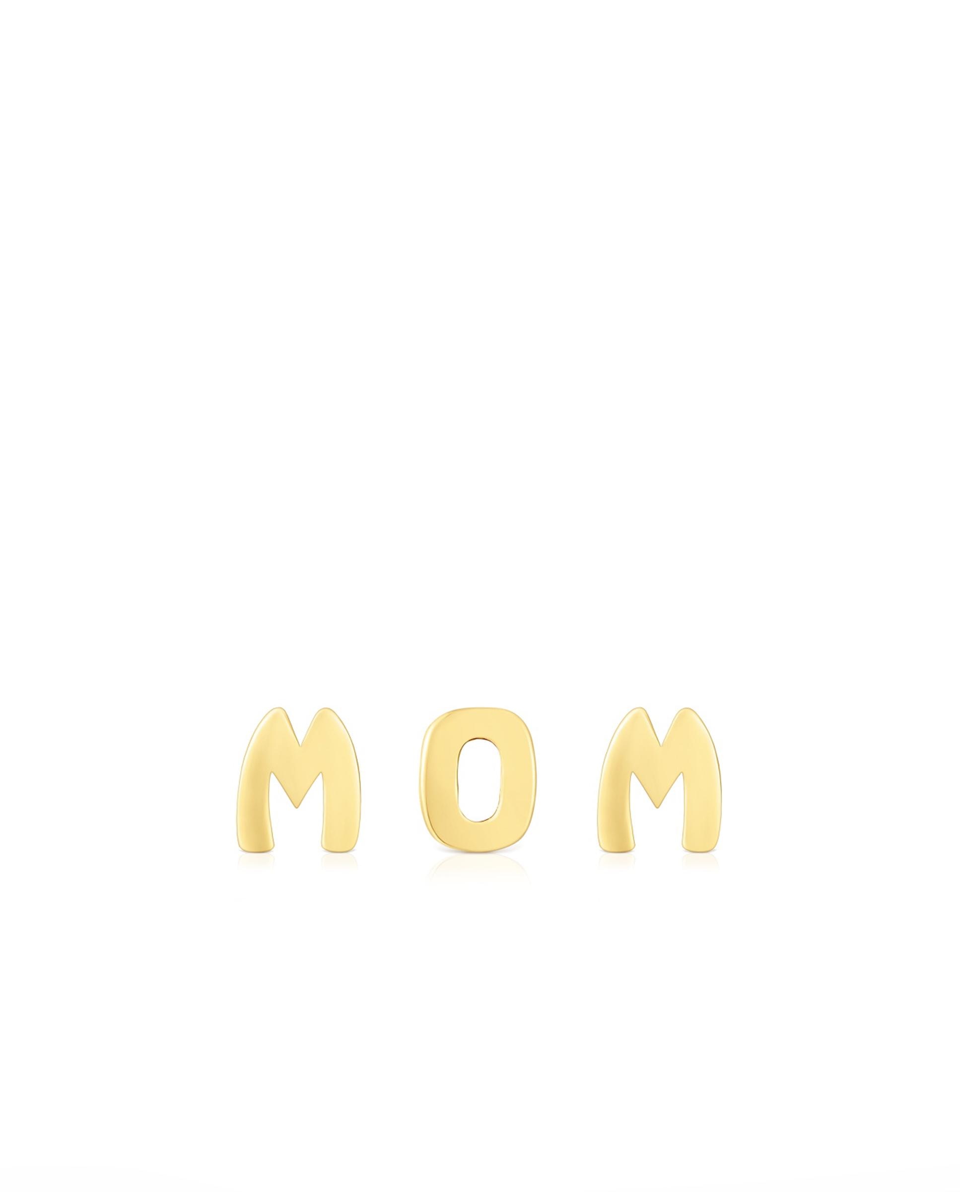 Colgante de tres letras tous mom de plata - Dorado Dorado-1