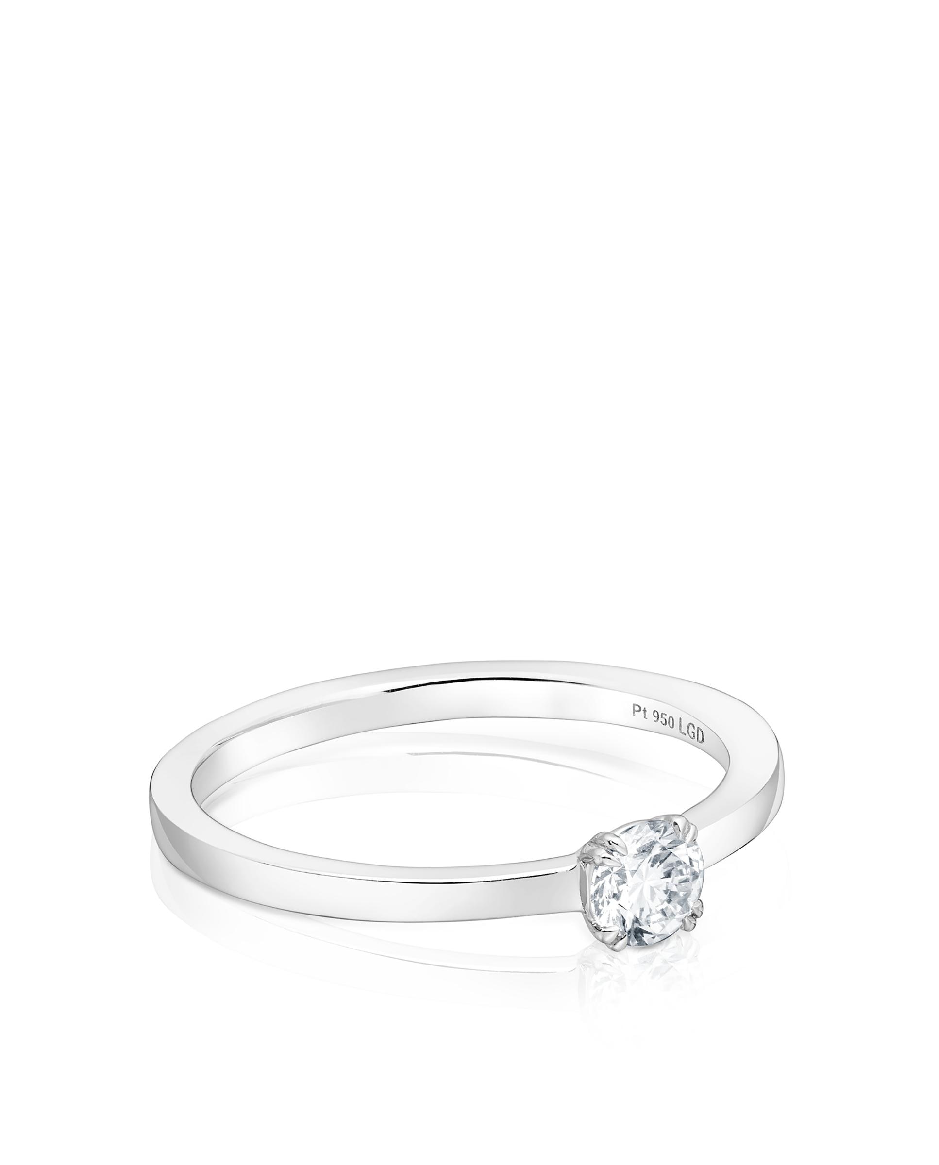 Anillo solitario essentials lgd de platino con diamante creado en laboratorio 0,25 ct - Tous - Blanco Blanco-1