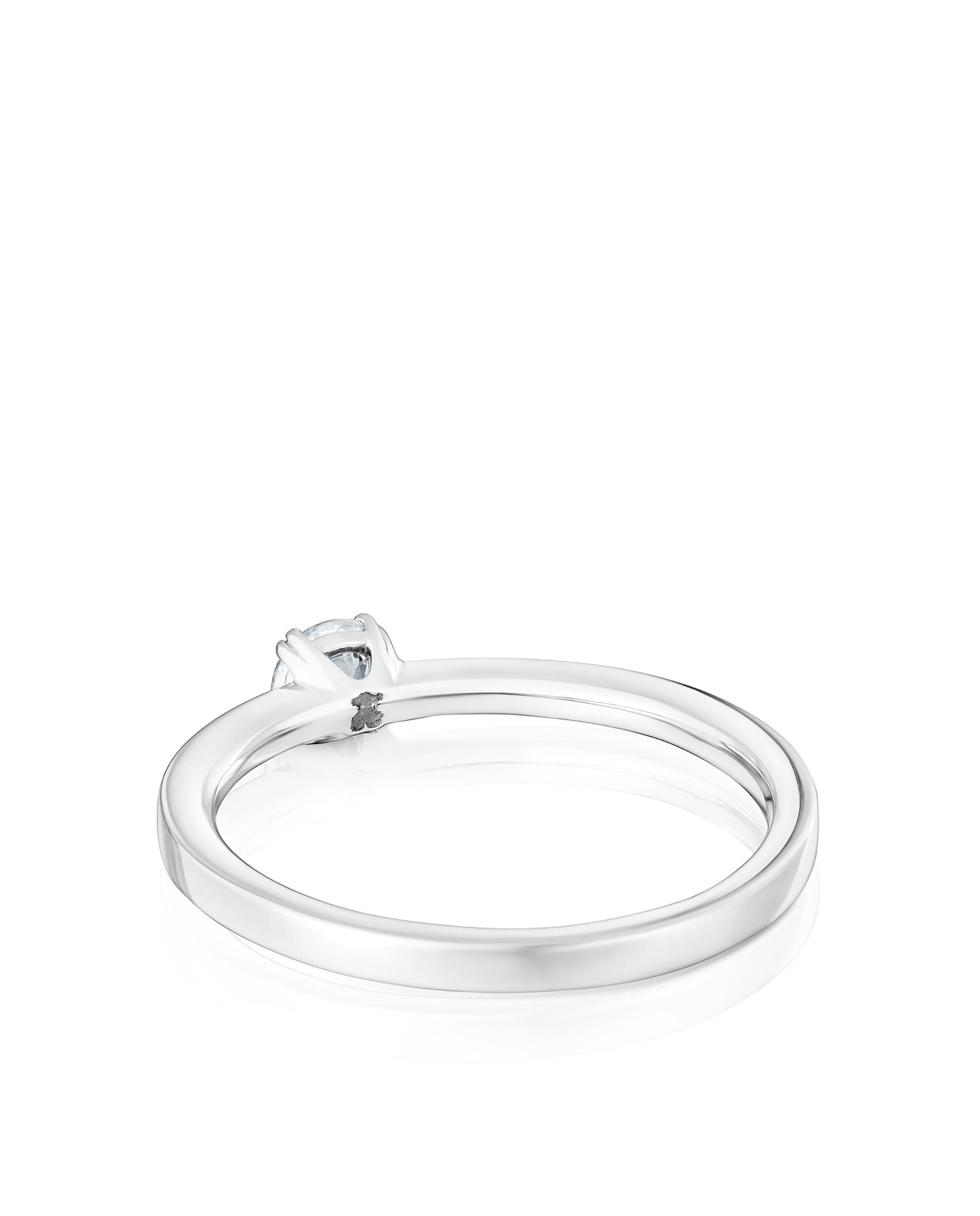 Anillo solitario essentials lgd de platino con diamante creado en laboratorio 0,25 ct - Tous - Blanco Blanco-2