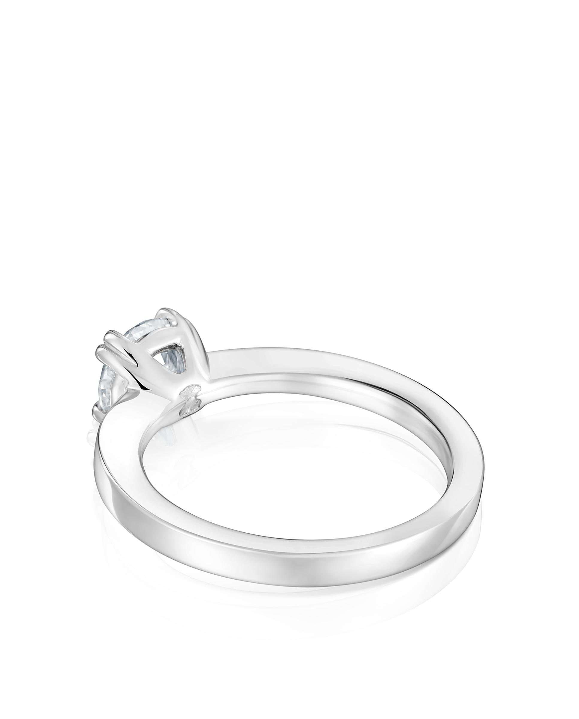 Anillo solitario essentials lgd de platino con diamante creado en laboratorio 1,00 ct - Tous - Blanco Blanco-2