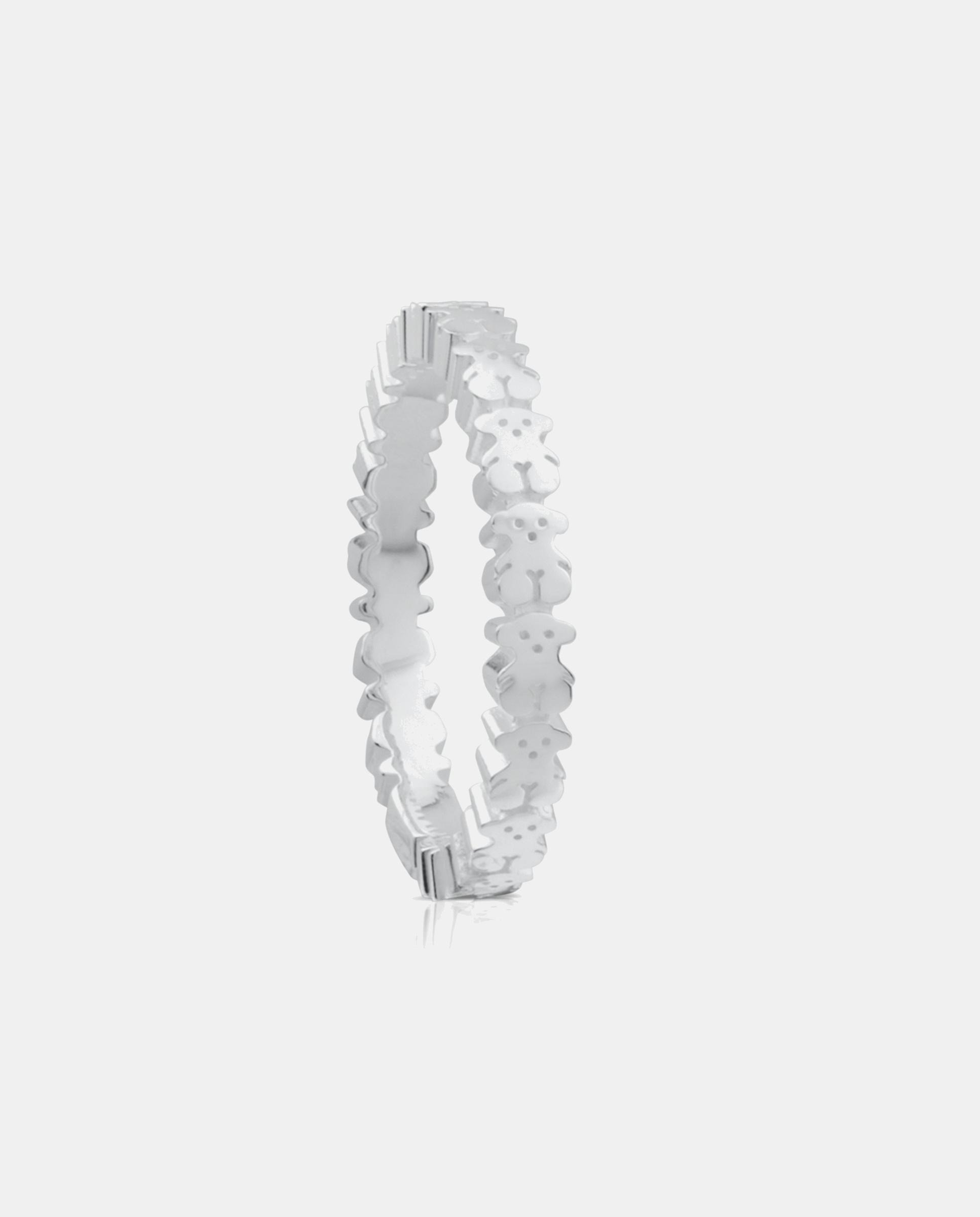 Anillo de plata straight con osos - Tous - Plateado Plateado-1