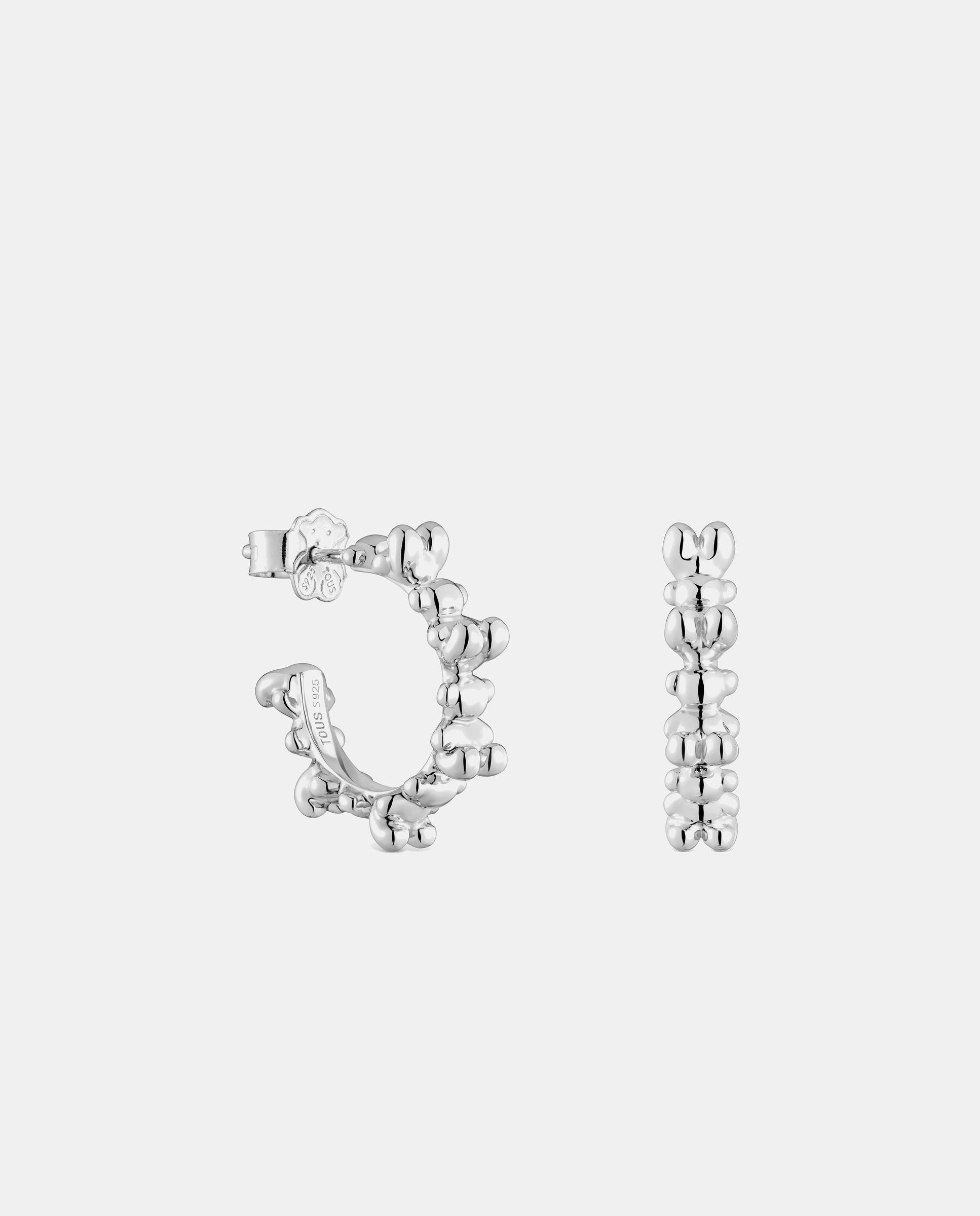 Pendientes de aro bold bear de plata - Tous - Plateado Plateado-1