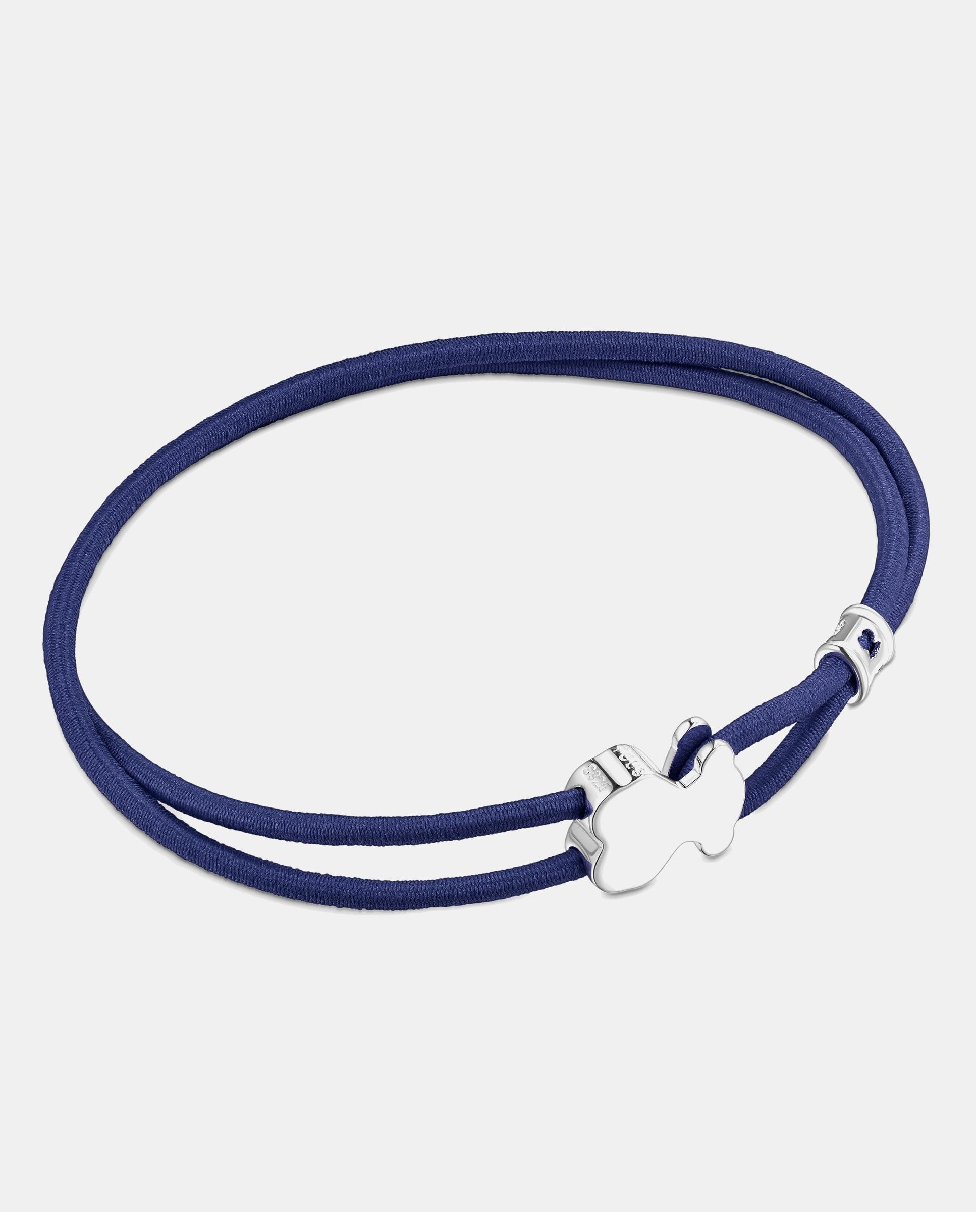 Pulsera tous sweet dolls elástica de 17cm con motivo de plata - Azul Azul-1
