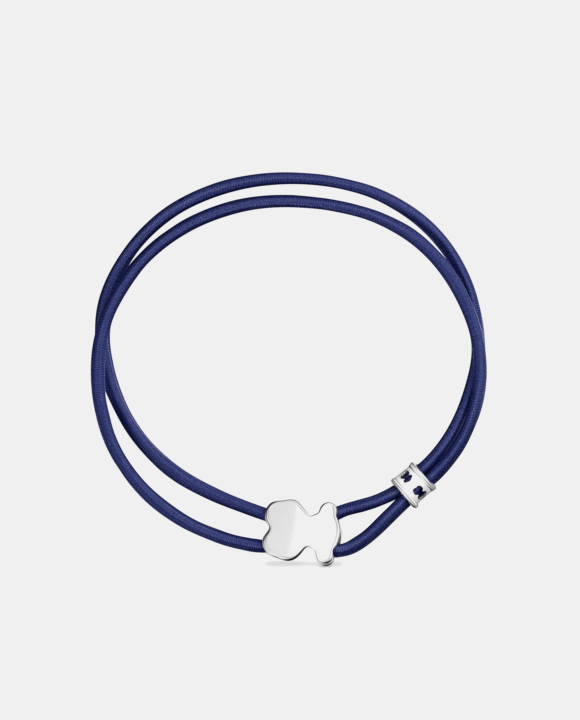 Pulsera tous sweet dolls elástica de 17cm con motivo de plata - Azul Azul-2