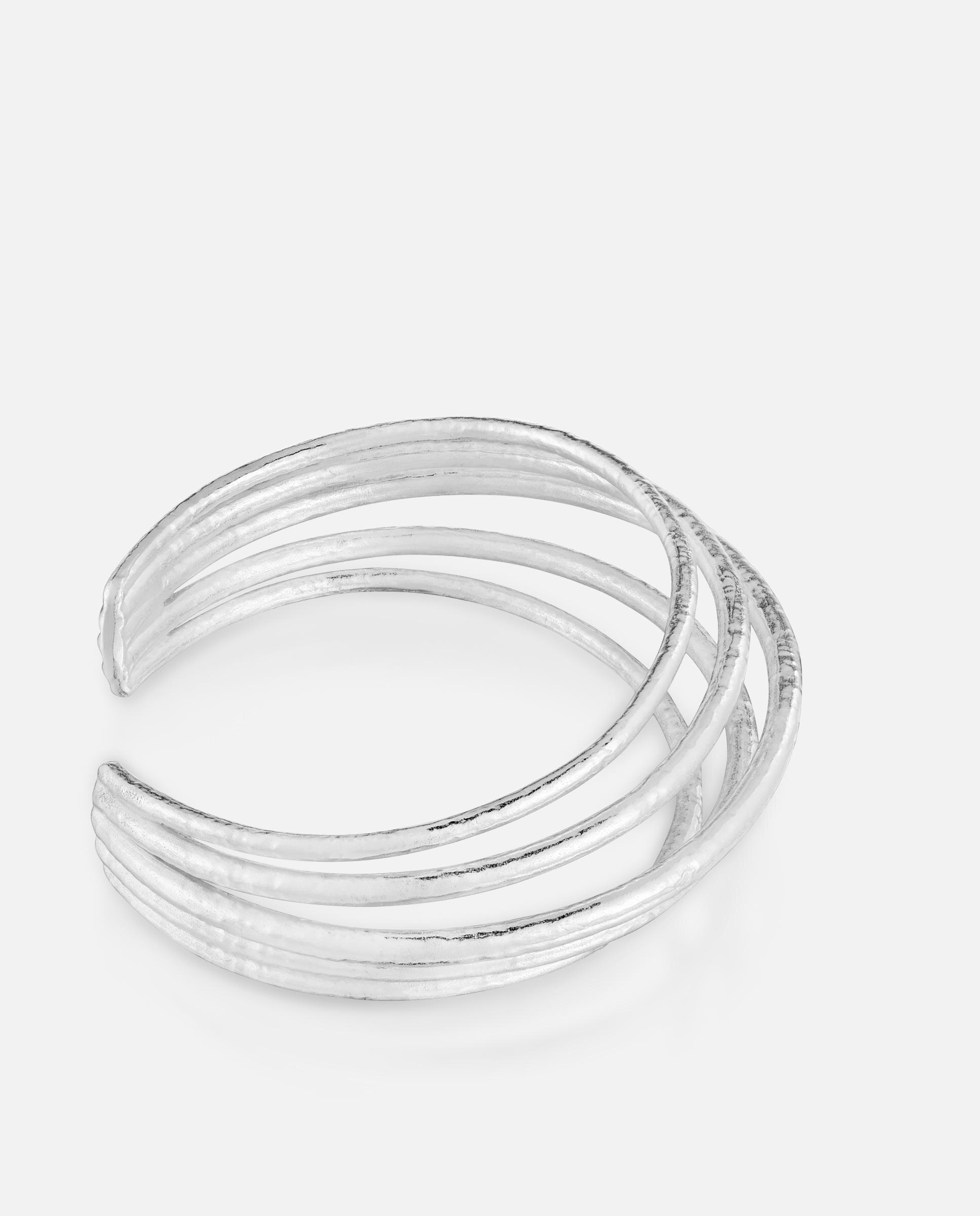 Pulsera rígida duna de plata - Tous - Plateado Plateado-2