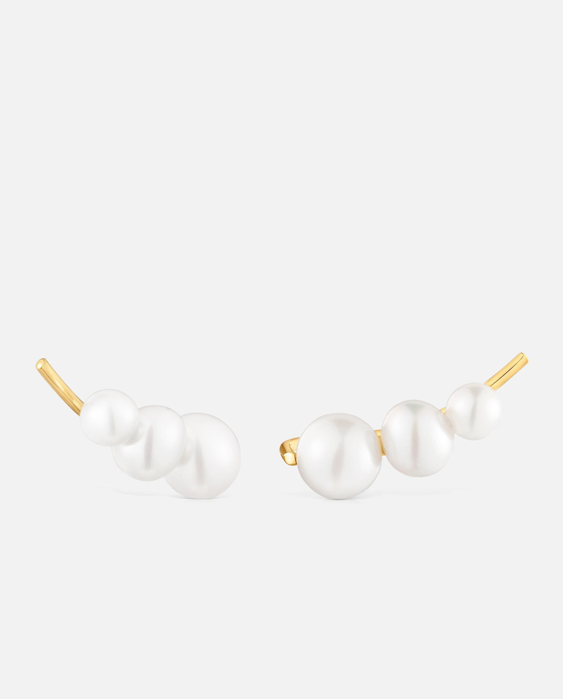 Pendientes sweet dolls trepadores de oro y perlas - Tous - Blanco Blanco-1