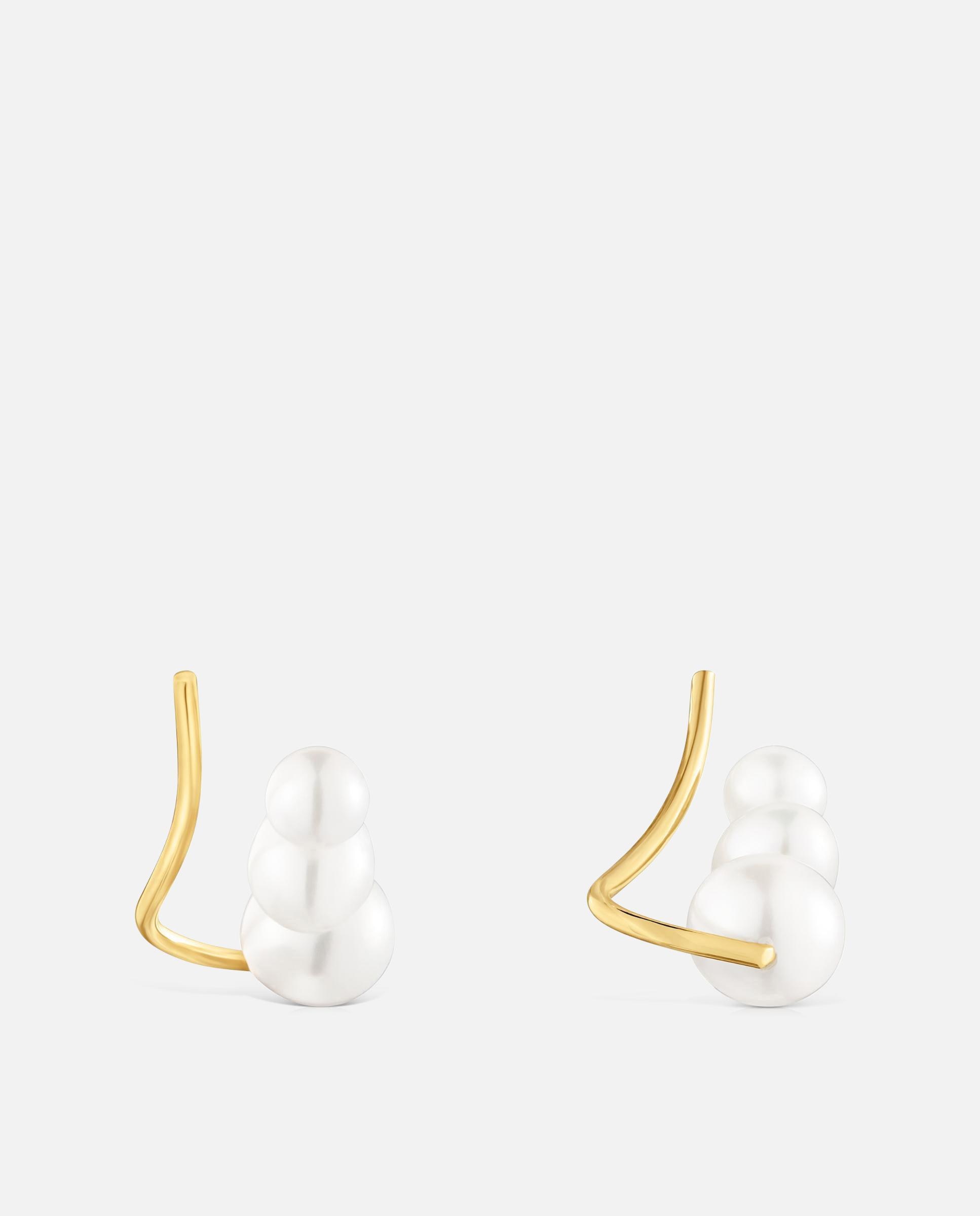 Pendientes sweet dolls trepadores de oro y perlas - Tous - Blanco Blanco-2