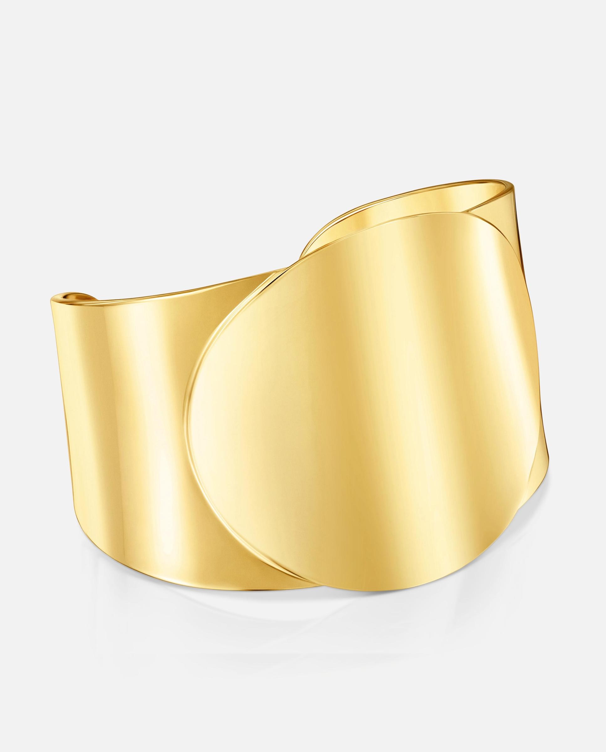 Brazalete esclava bañado en oro 18 kt sobre plata