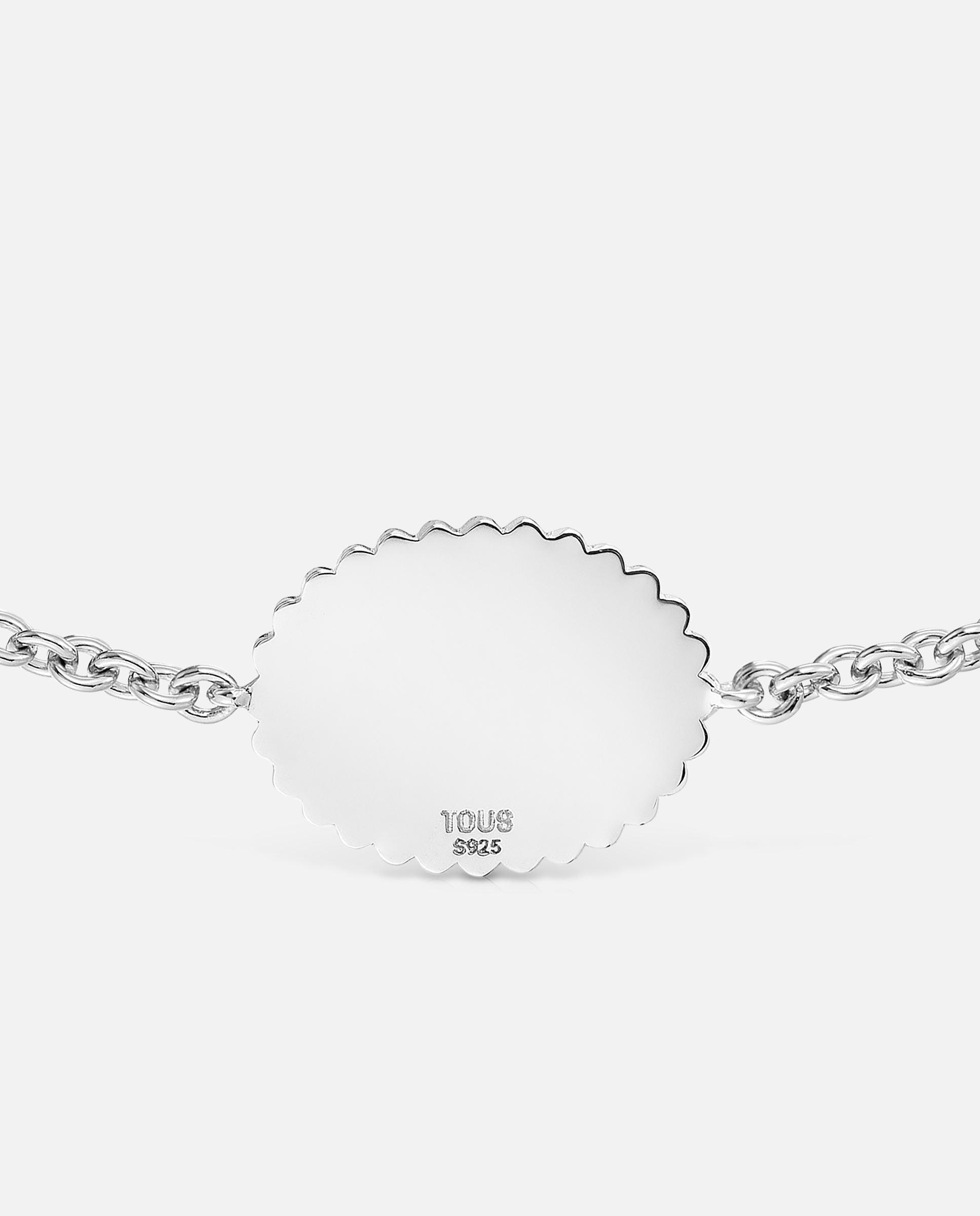 Imagen 4 de Pulsera de cadena mom de plata con placa - Tous - Plateado Plateado