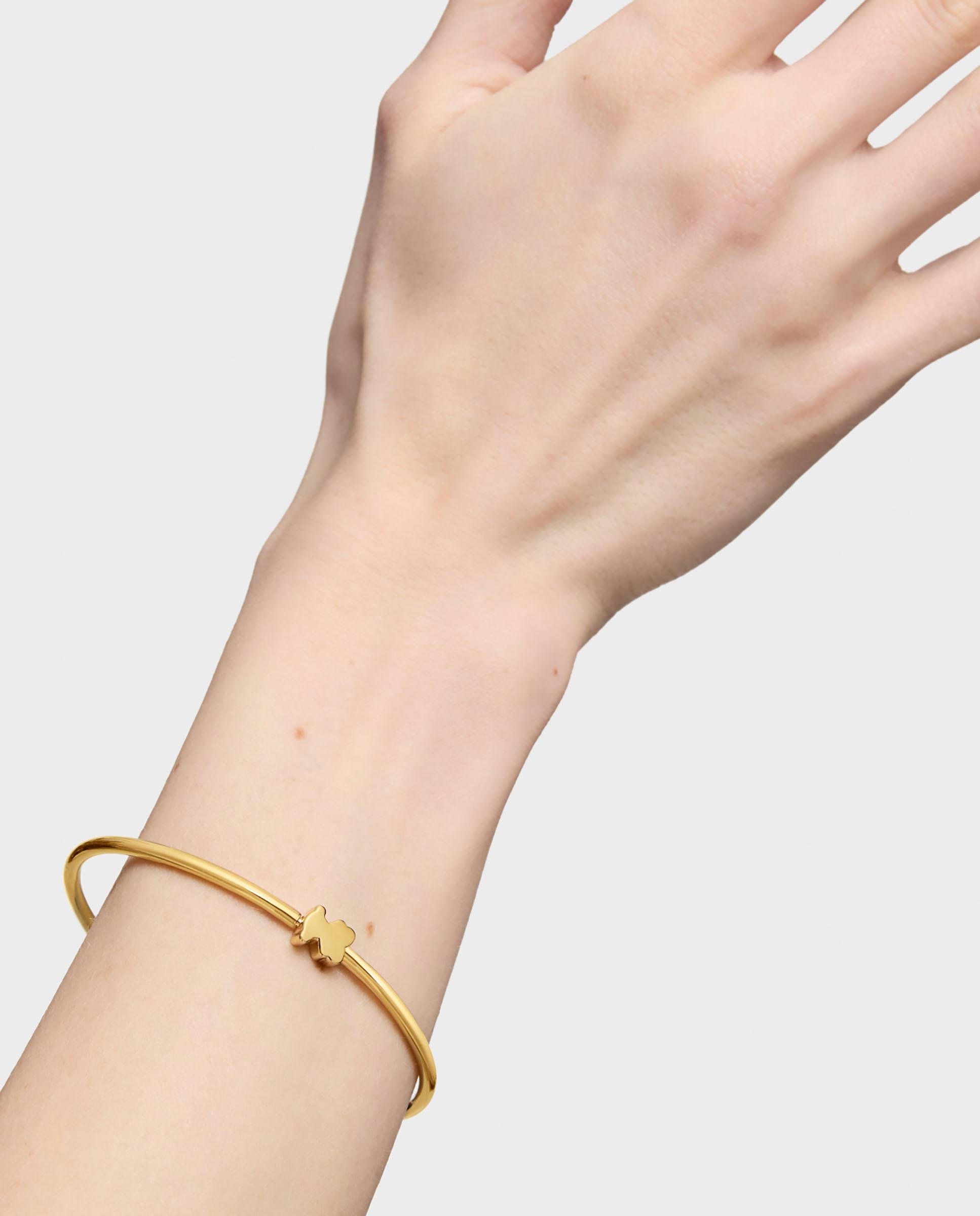 Pulsera rígida sweet dolls bañado en oro 18 kt sobre plata - Tous - Dorado Dorado-5