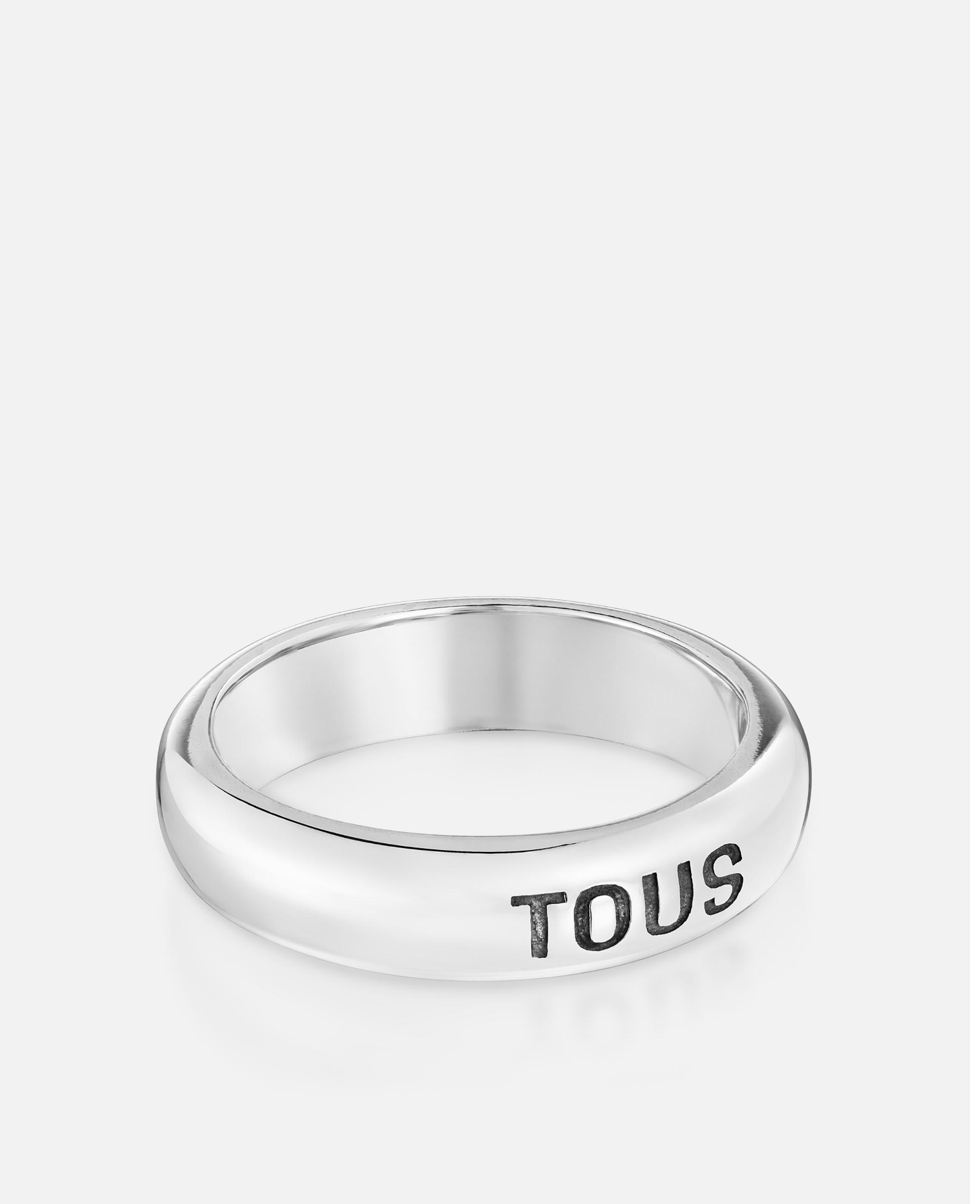 Anillo de hombre tous man de plata 5 mm - Plateado Plateado-2