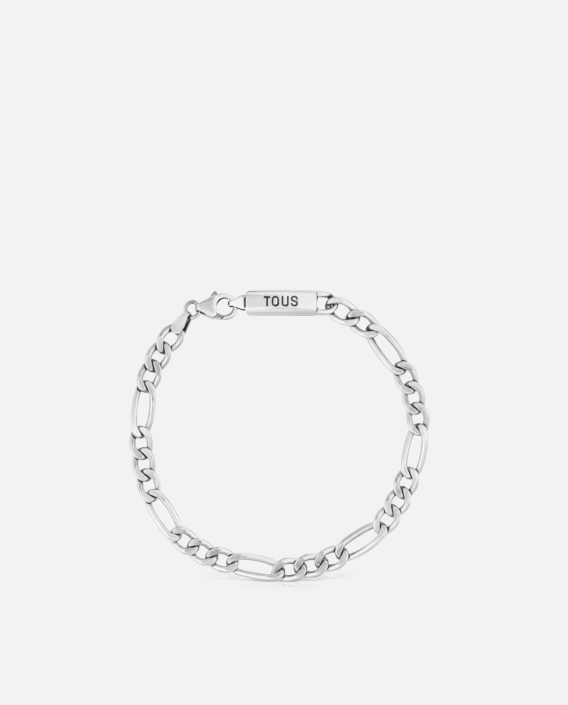 Pulsera de cadena tous man barbada de plata - Plateado Plateado-2