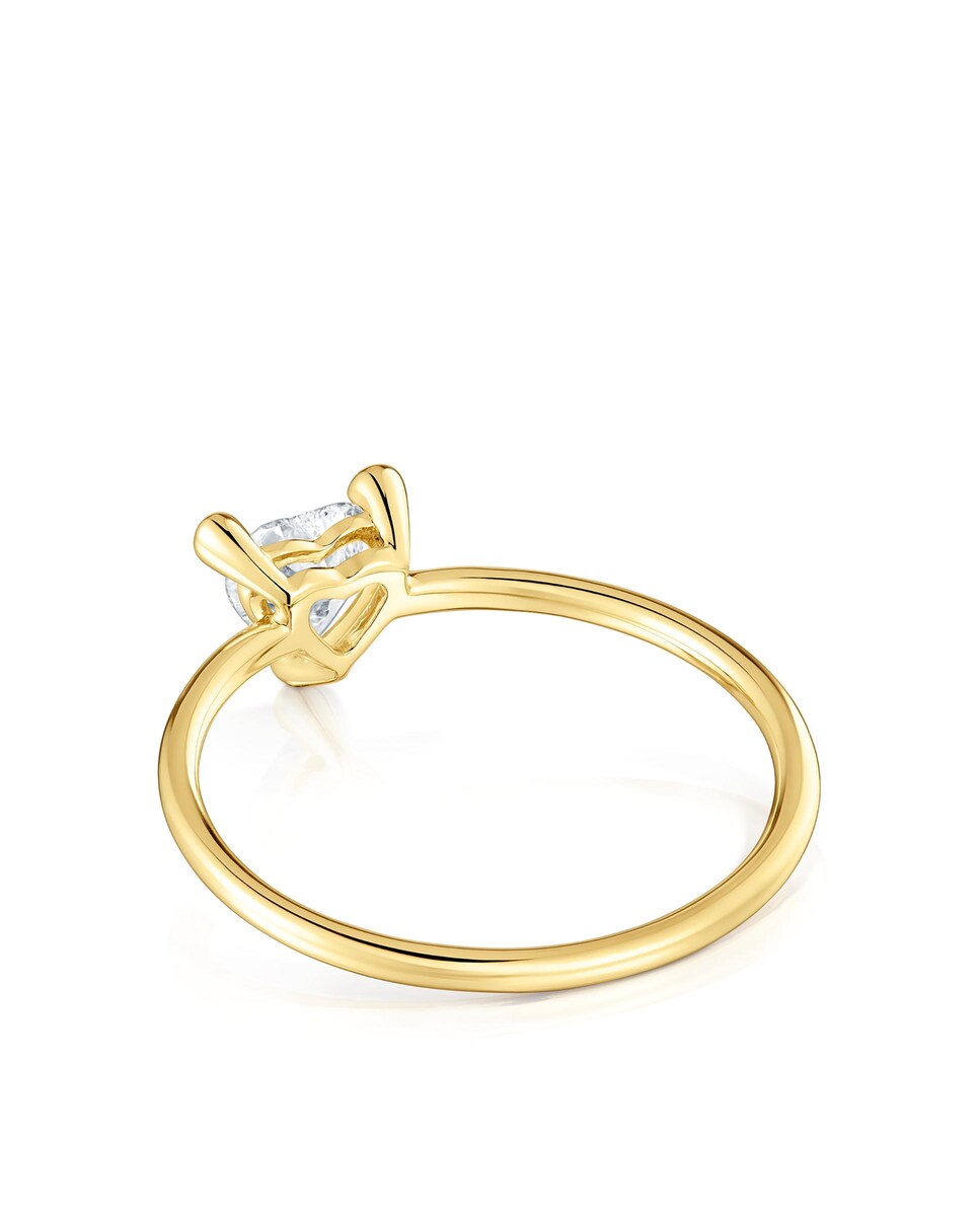 Anillo Garden Of Love LGD de oro con diamante creado en laboratorio Blanco-3