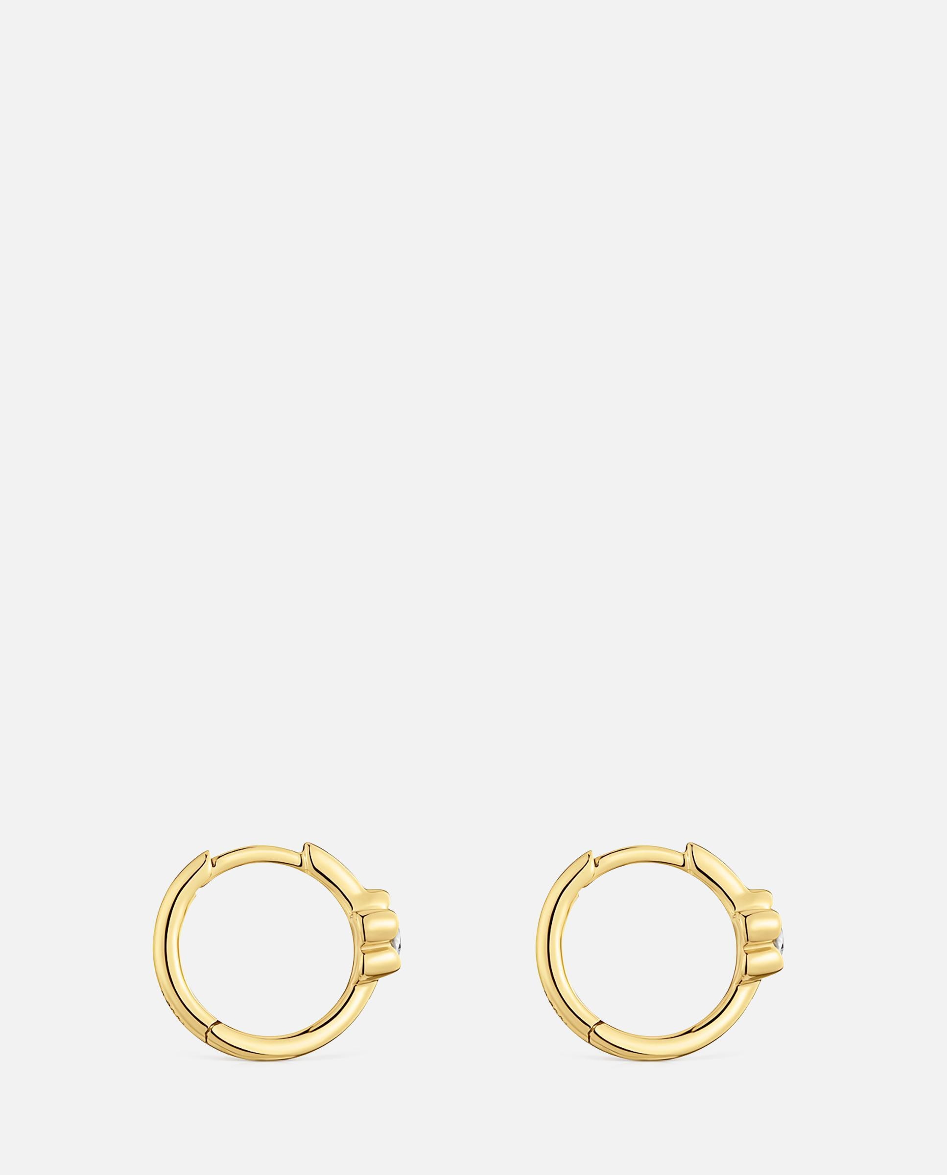 Pendientes de aro lili aro de oro con diamantes creados en laboratorio y flor - Tous - Blanco Blanco-2