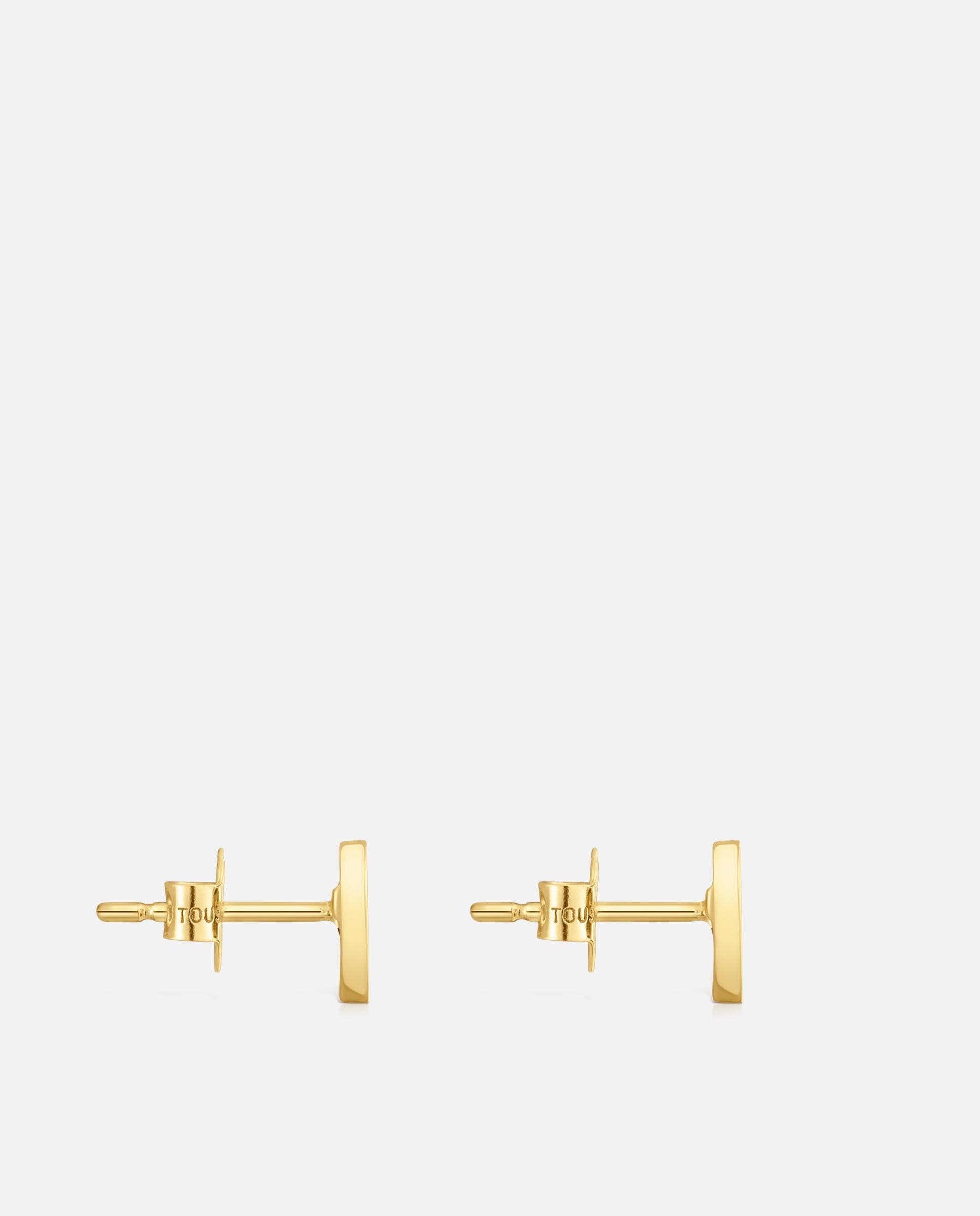 Pendientes corazón de oro 14 kt y malaquita - Tous - Verde Verde-2
