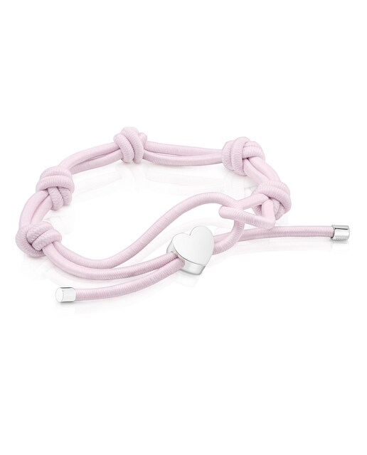 Imagen 0 de Pulsera Sweet Dolls elástica negra con oso de plata